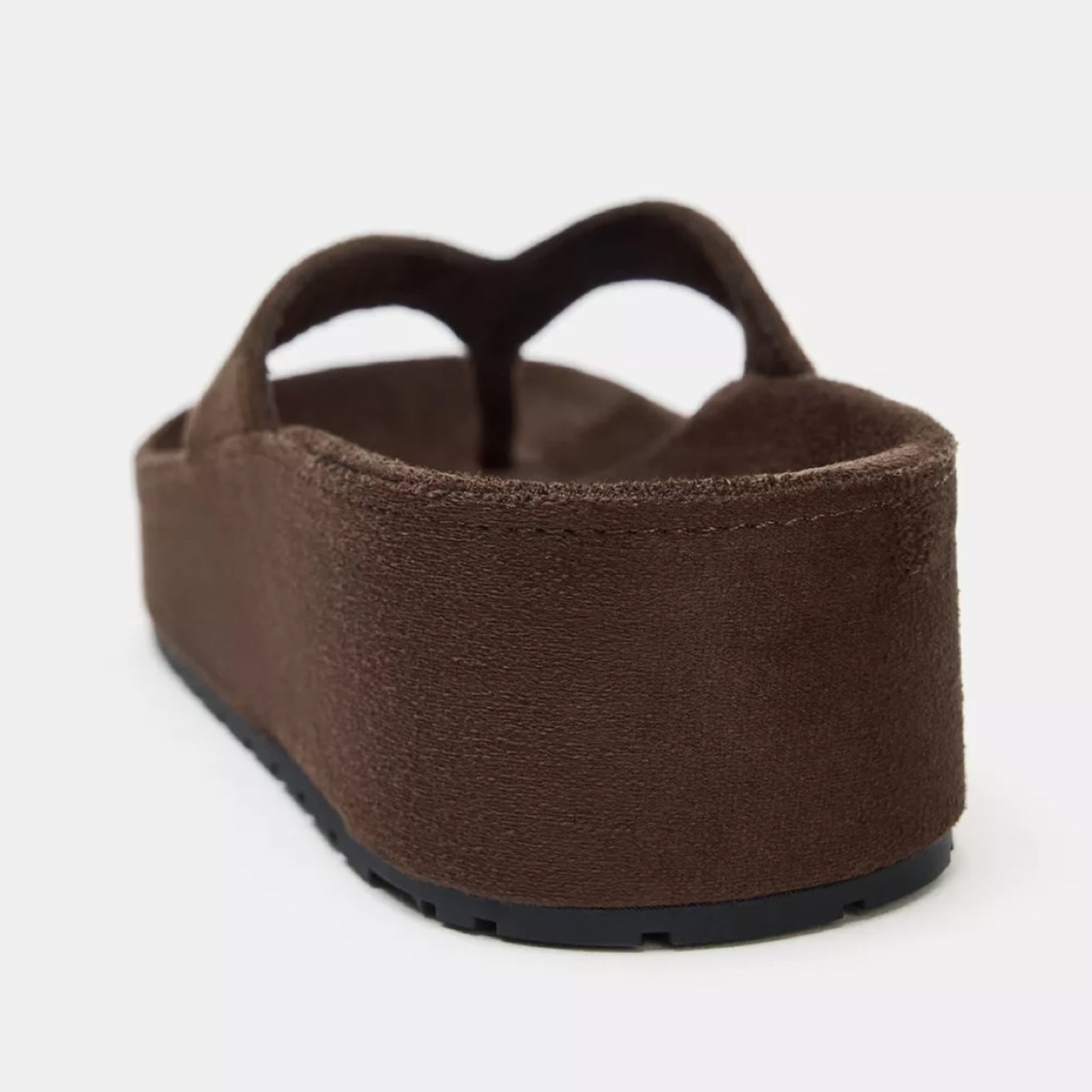 Zara Suede Flip Flops