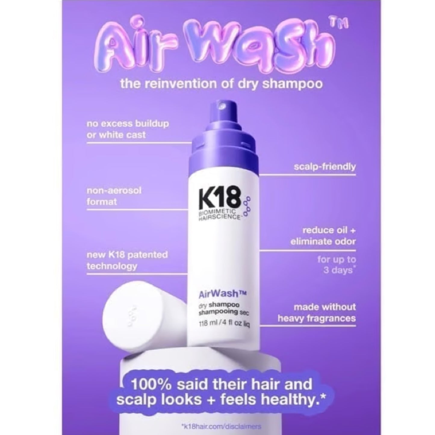 K18 Airwash Dry Shampoo