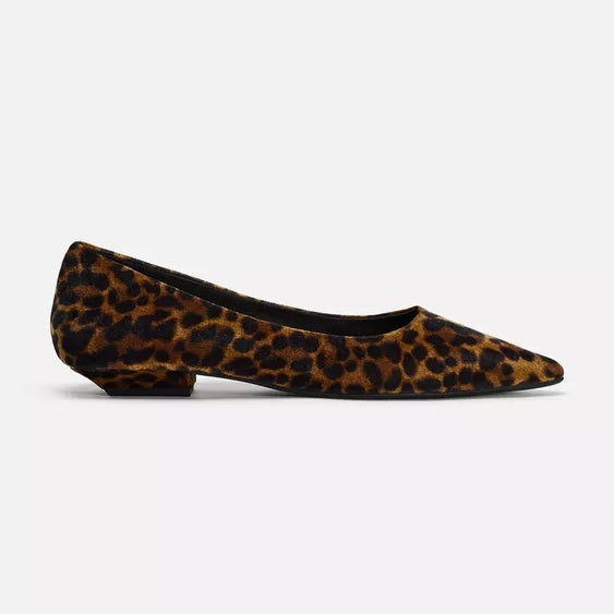 Zara Leopard Print Flats