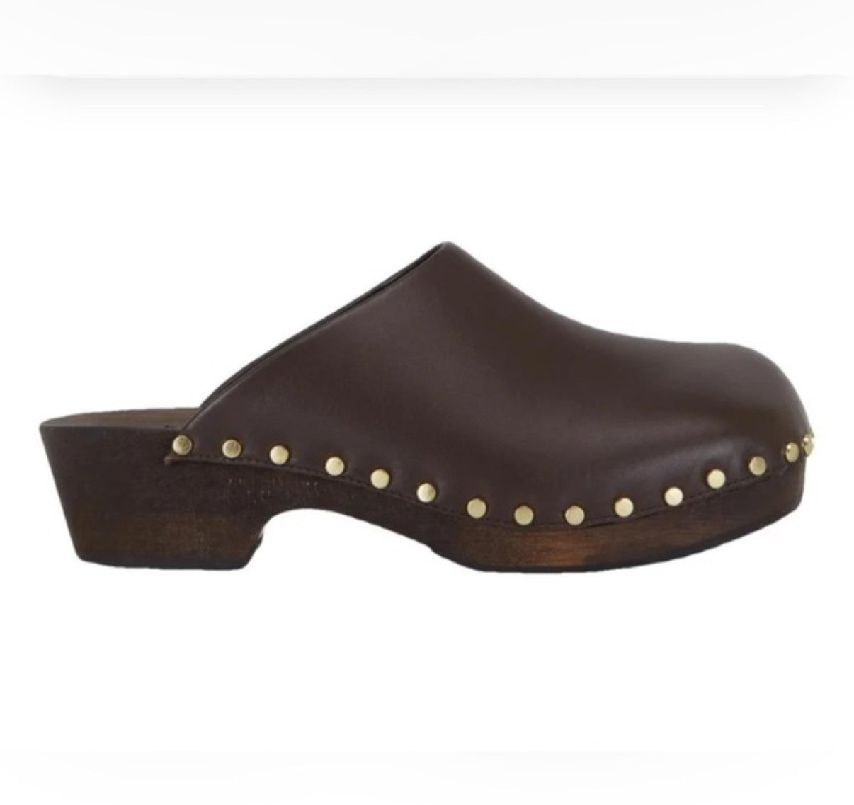 Zara Leather Clogs