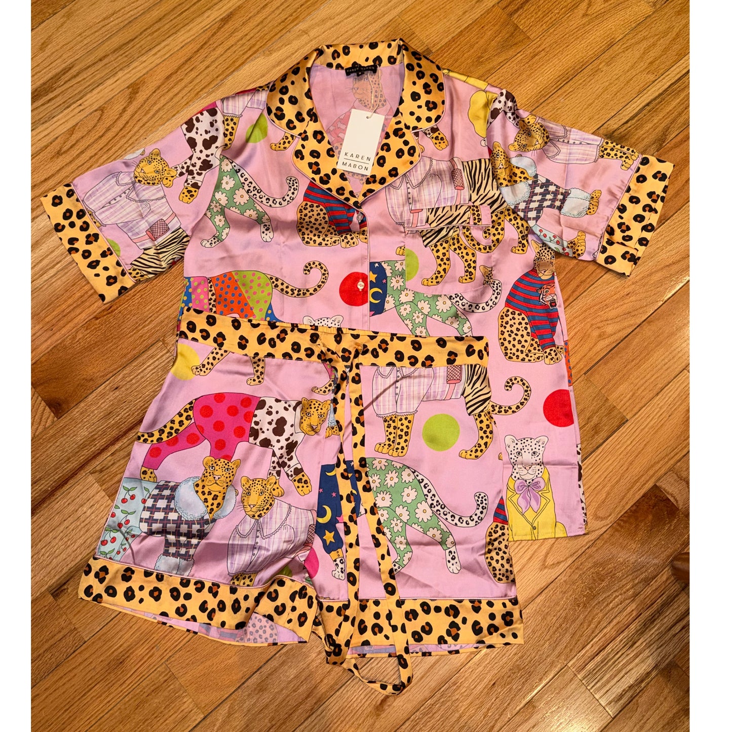Karen Mabon Leopard PJ Set