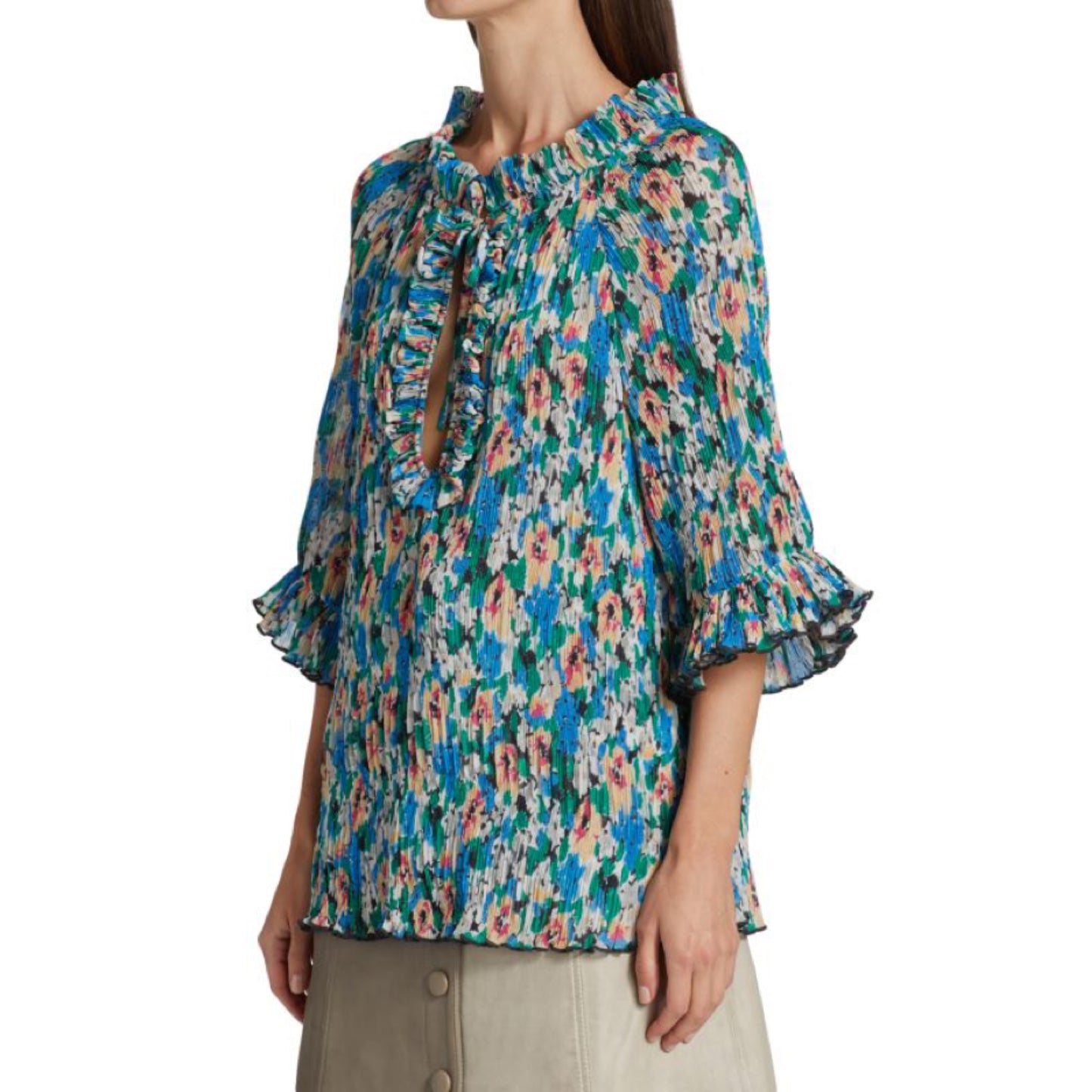 Ganni Floral Blouse