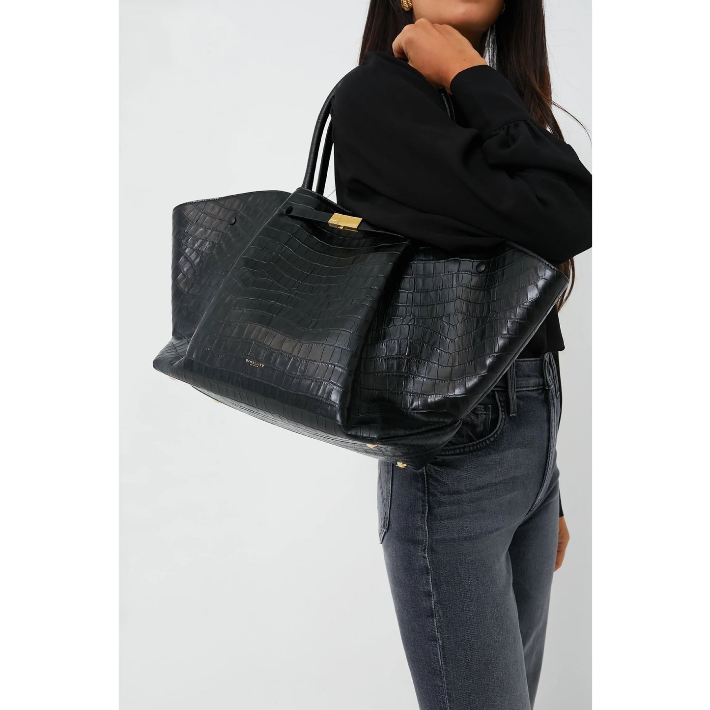 DeMellier Croc Embossed Tote
