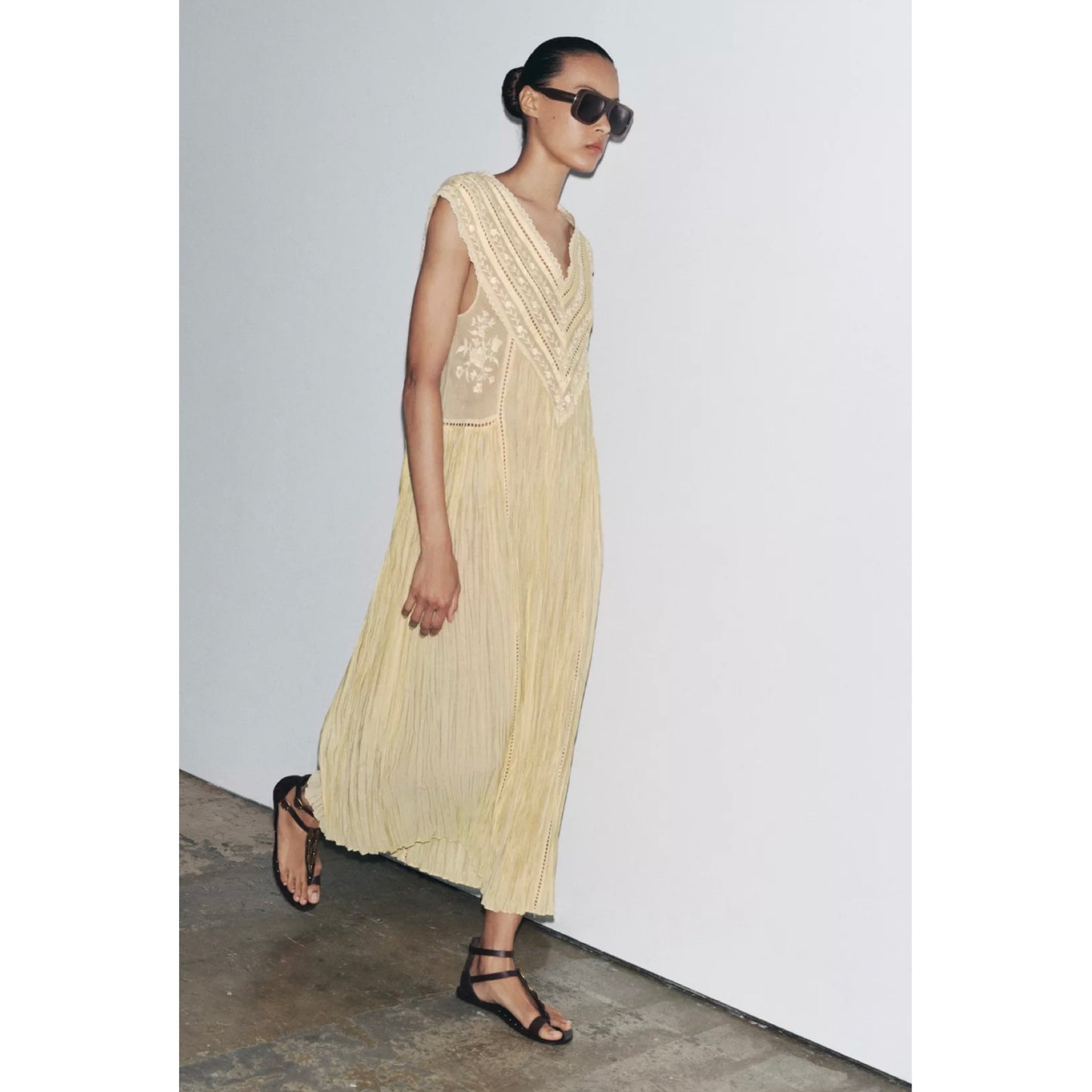 Zara Collection Pleated Dress