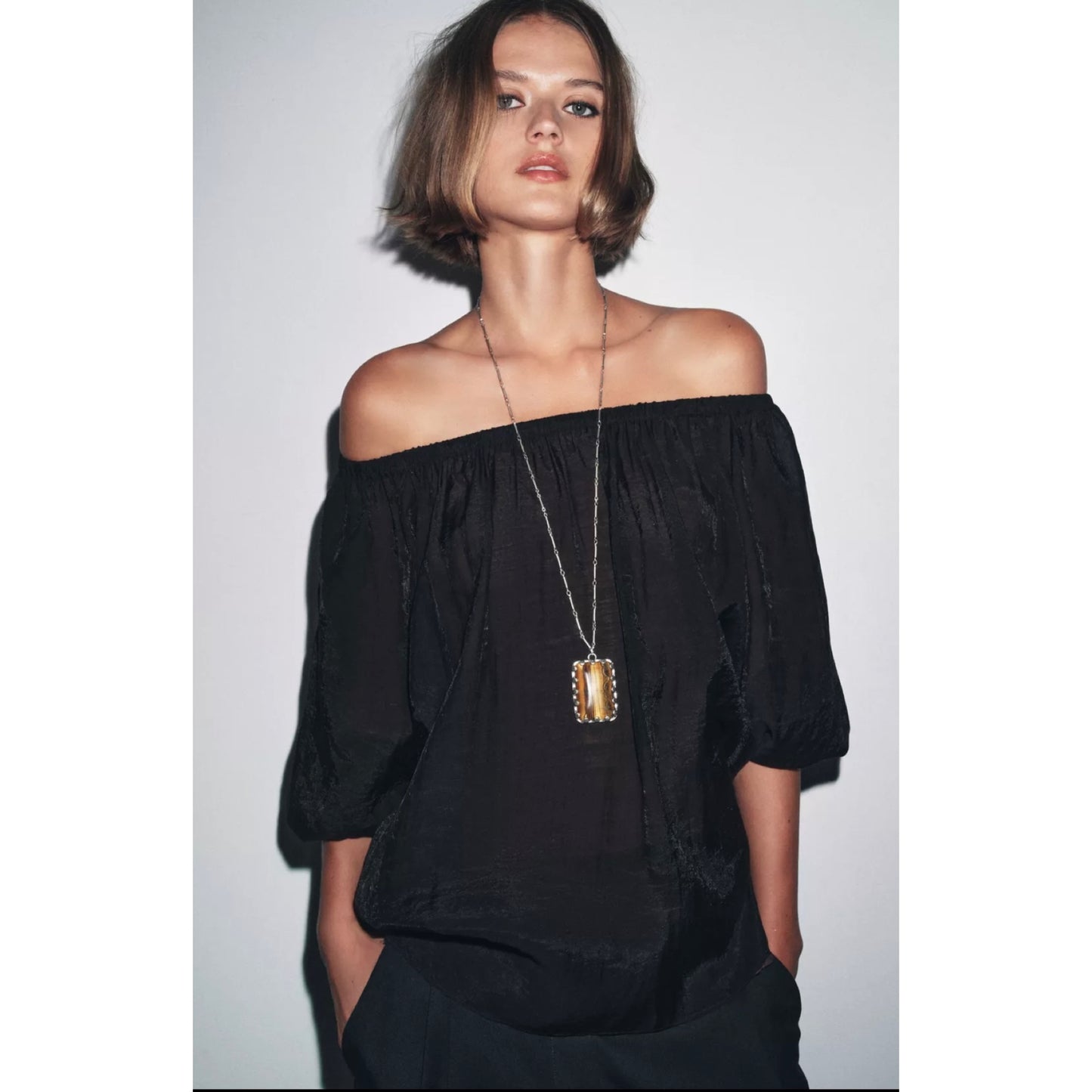 Zara Cold Shoulder Top