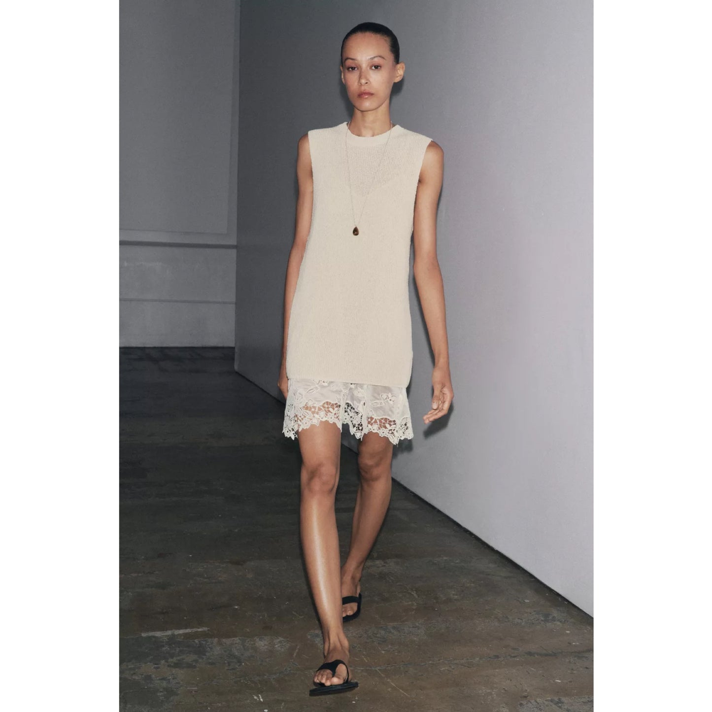 Zara Combination Knit Dress