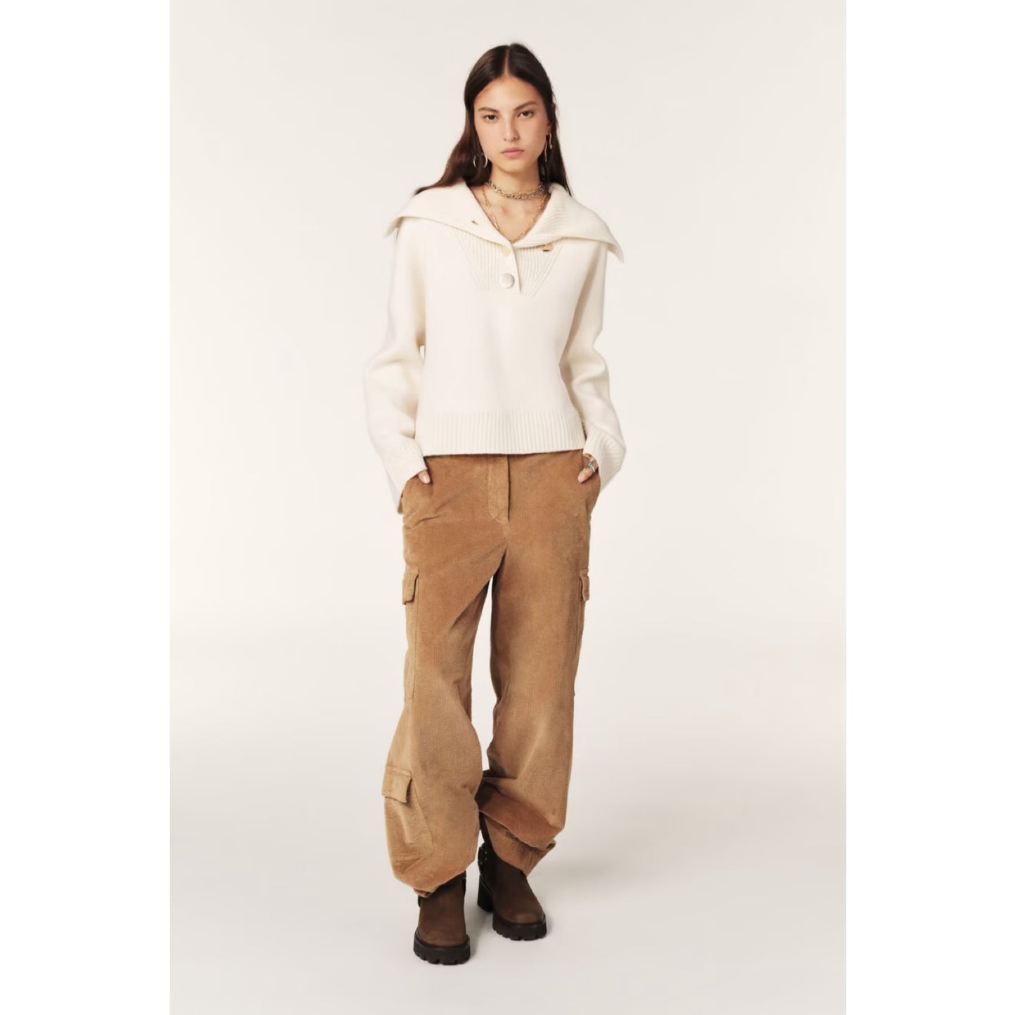 Ba&sh Cream Sweater