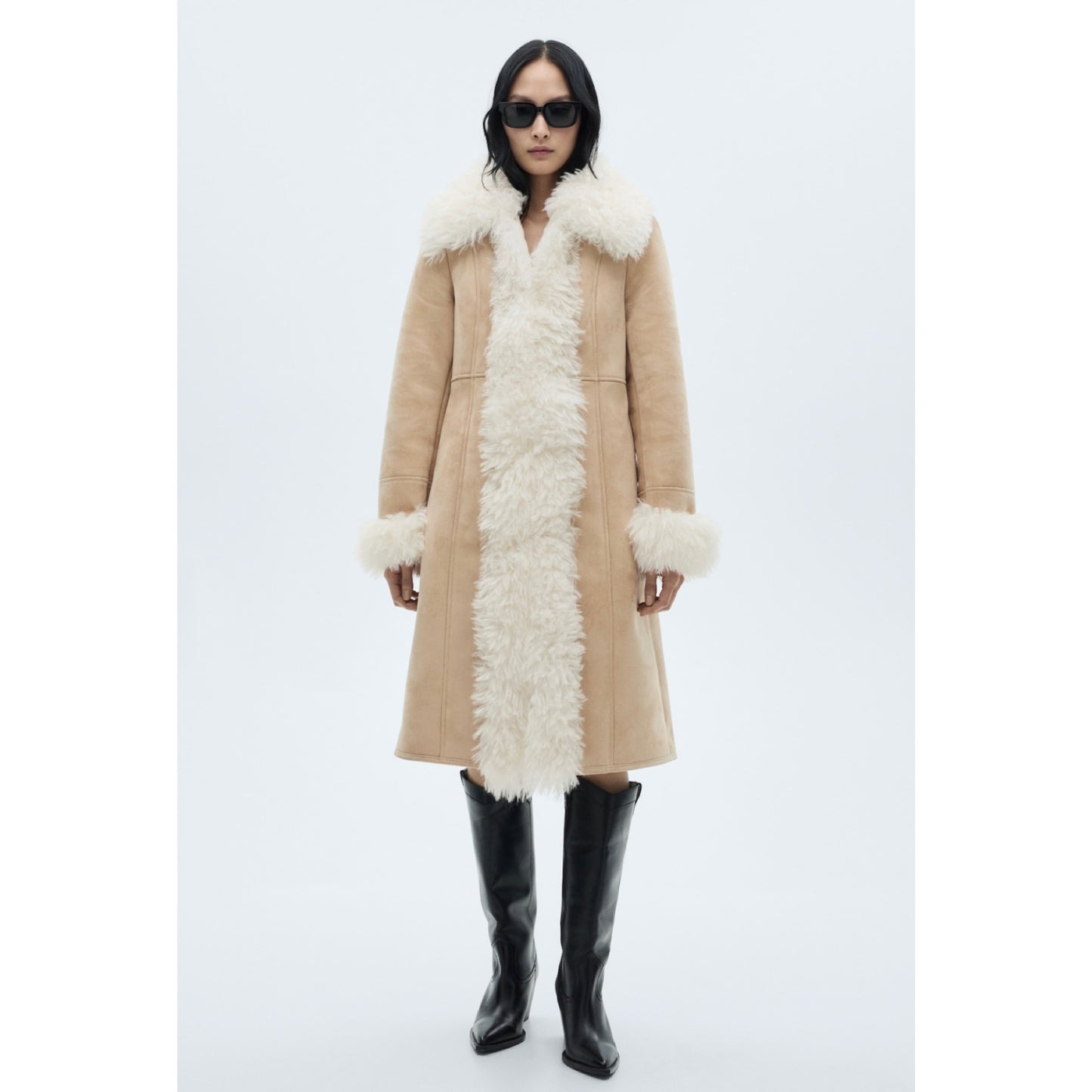 Mango Shearling Coat