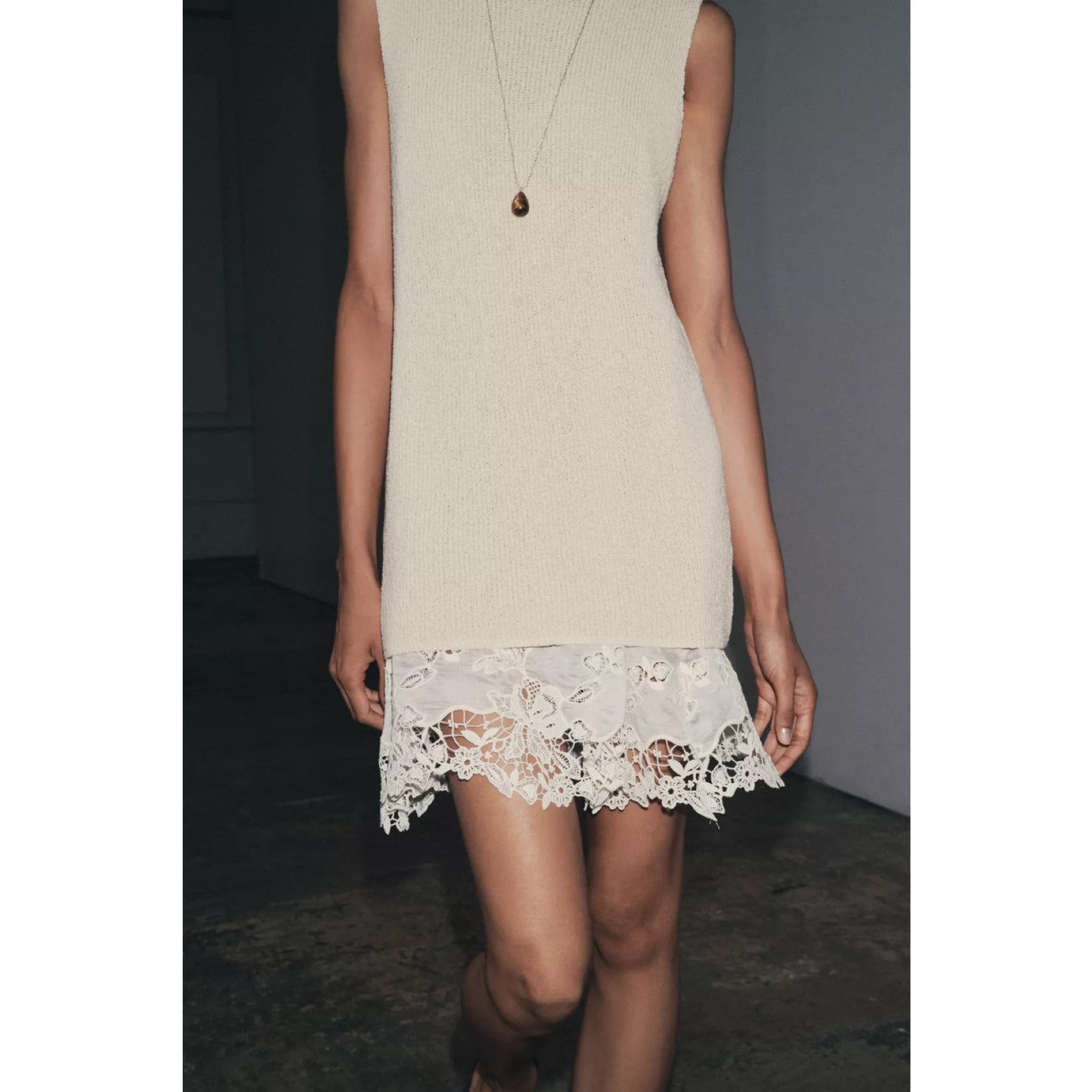 Zara Combination Knit Dress