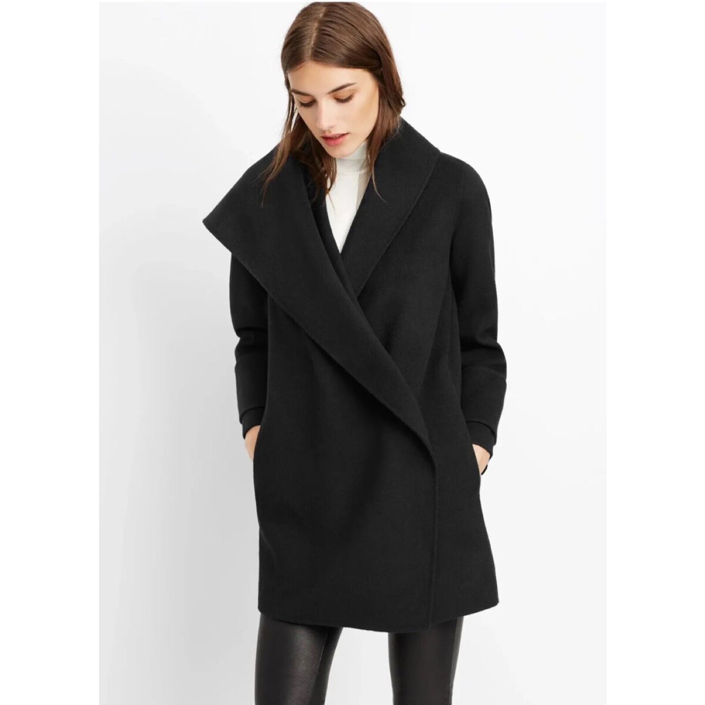 Vince Wool Hooded Coat