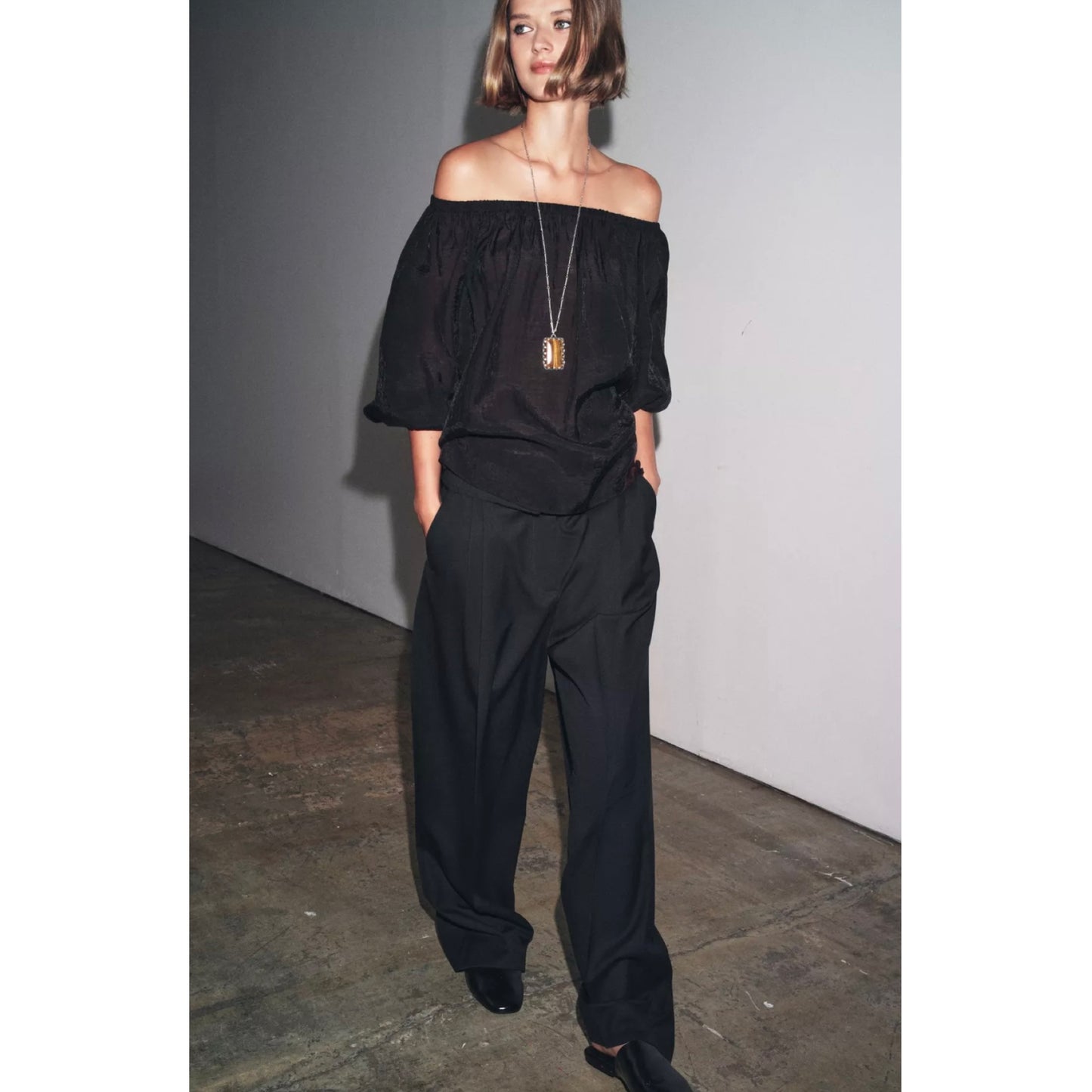 Zara Cold Shoulder Top