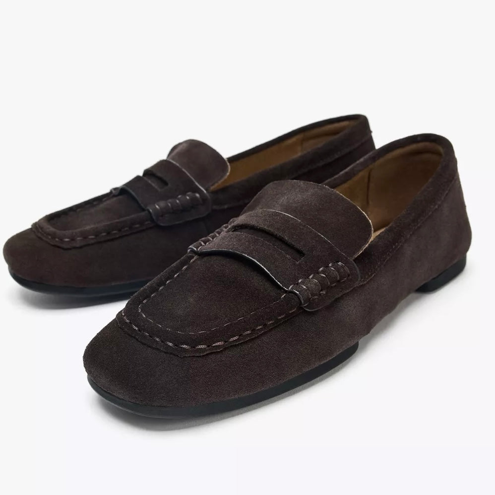 Zara Suede Loafers