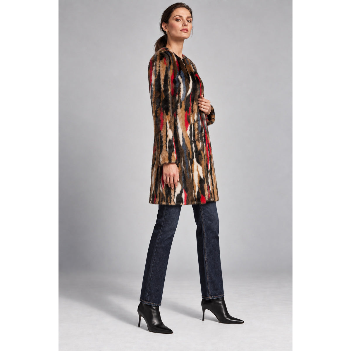 Karl Lagerfeld Faux Fur Jacket
