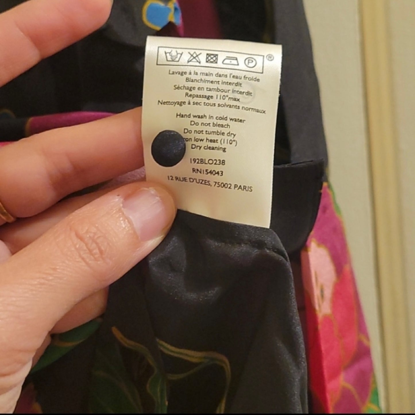 Sezane Silk Floral Blouse