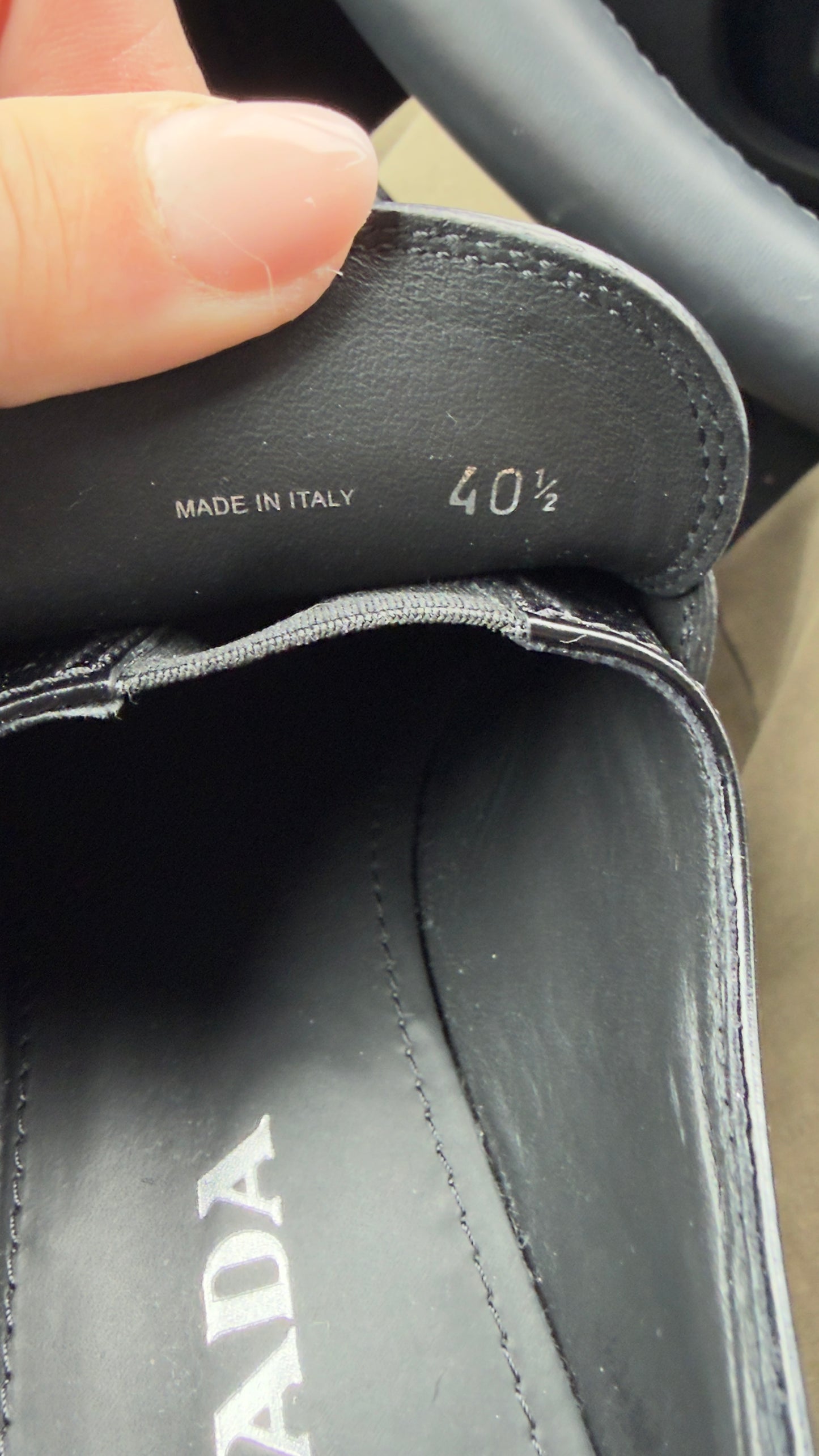 Prada Brushed Leather Loafers