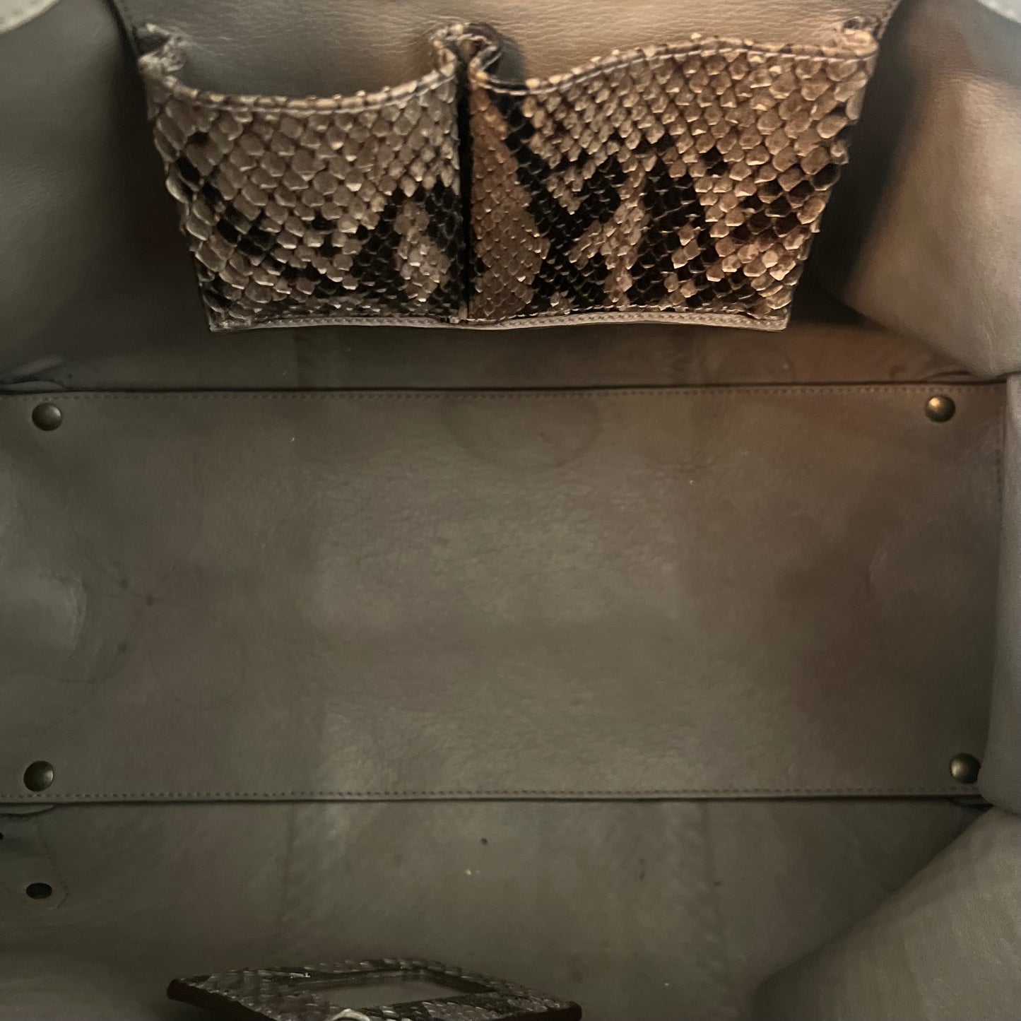 Balenciaga Papier A4 Python Tote