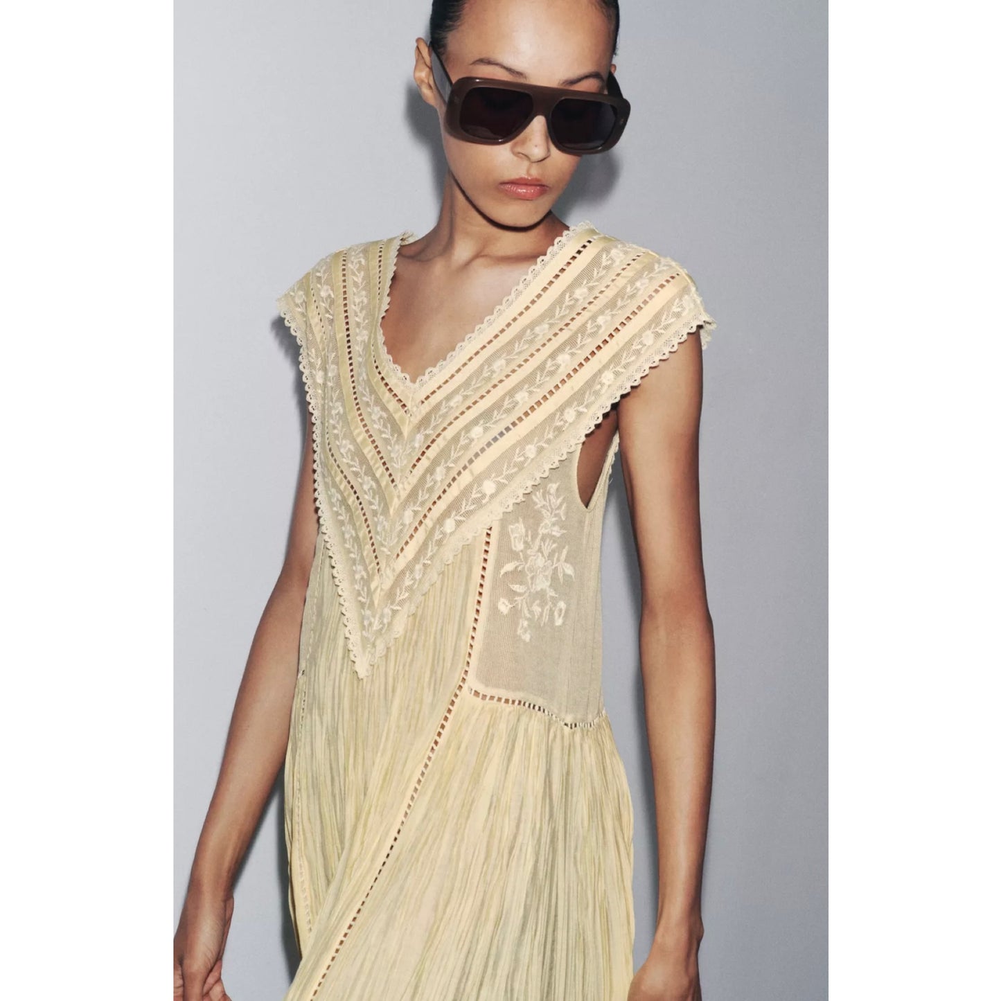 Zara Collection Pleated Dress