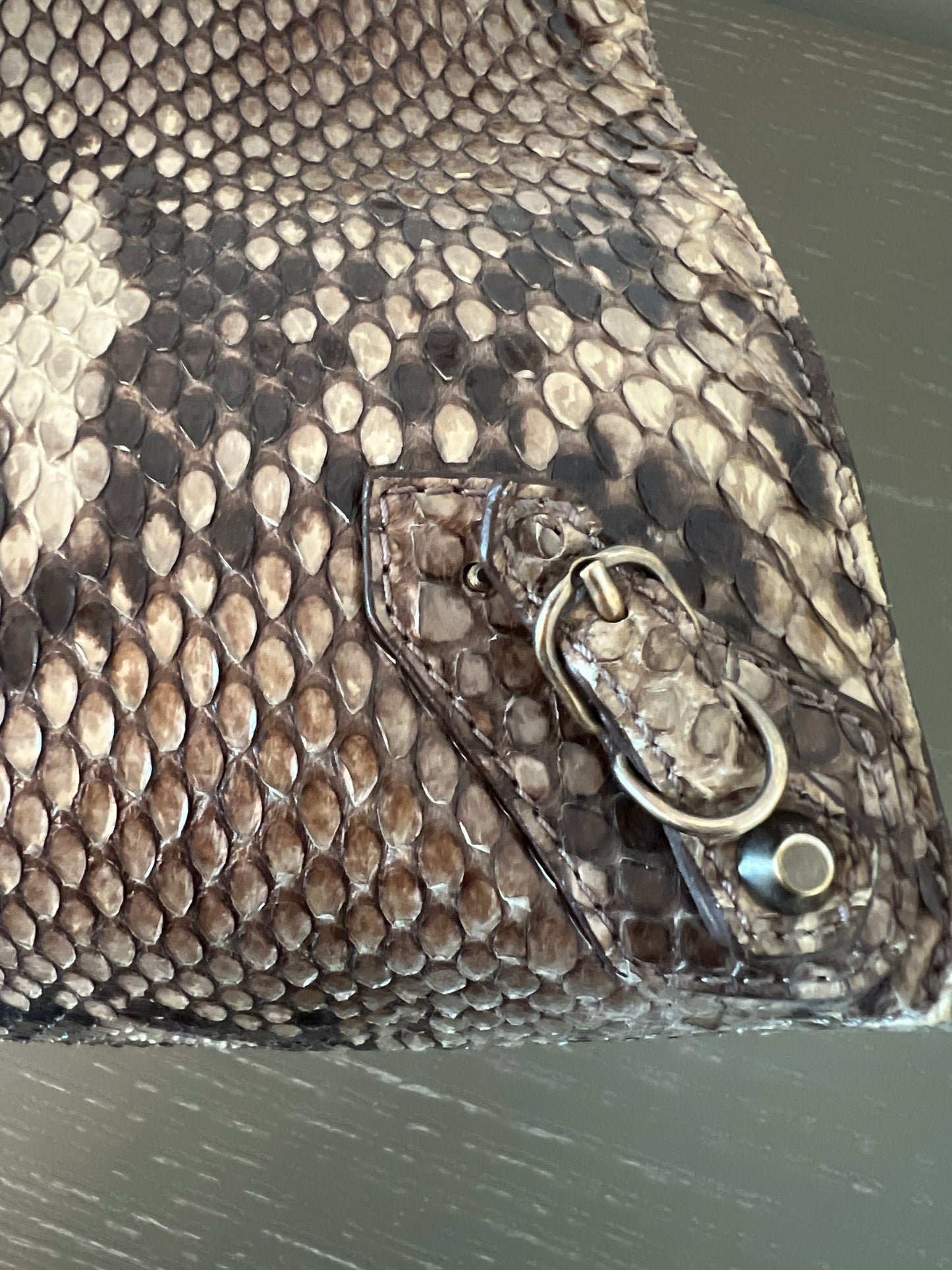 Balenciaga Papier A4 Python Tote