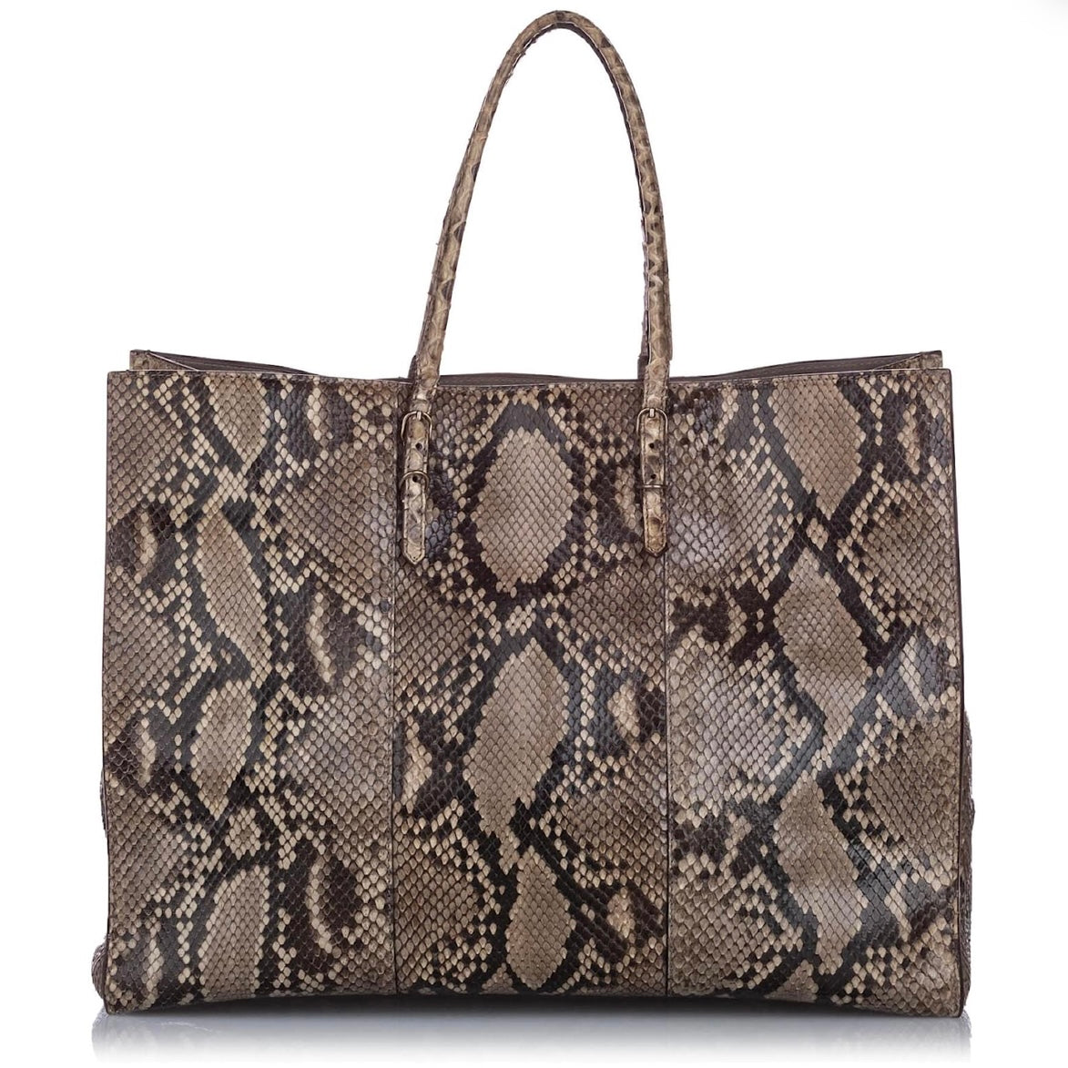 Balenciaga Papier A4 Python Tote