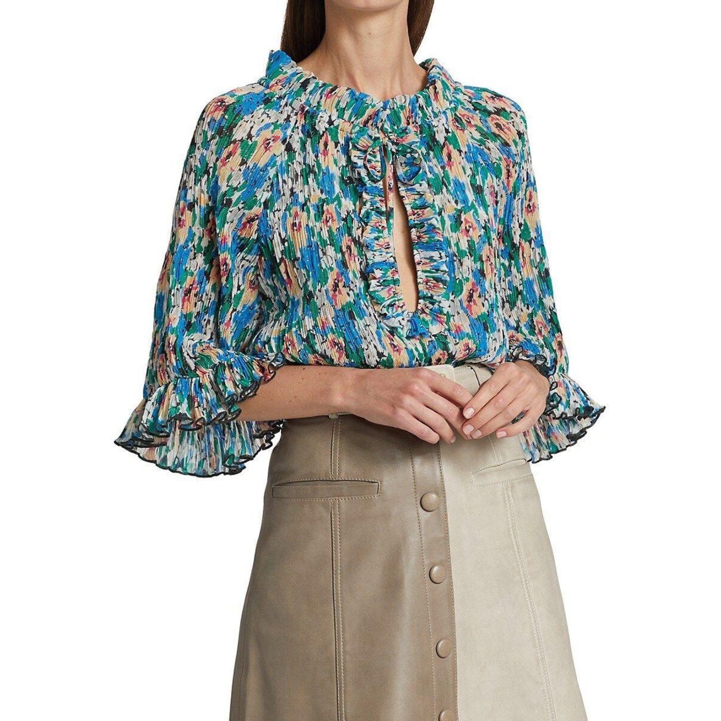 Ganni Floral Blouse