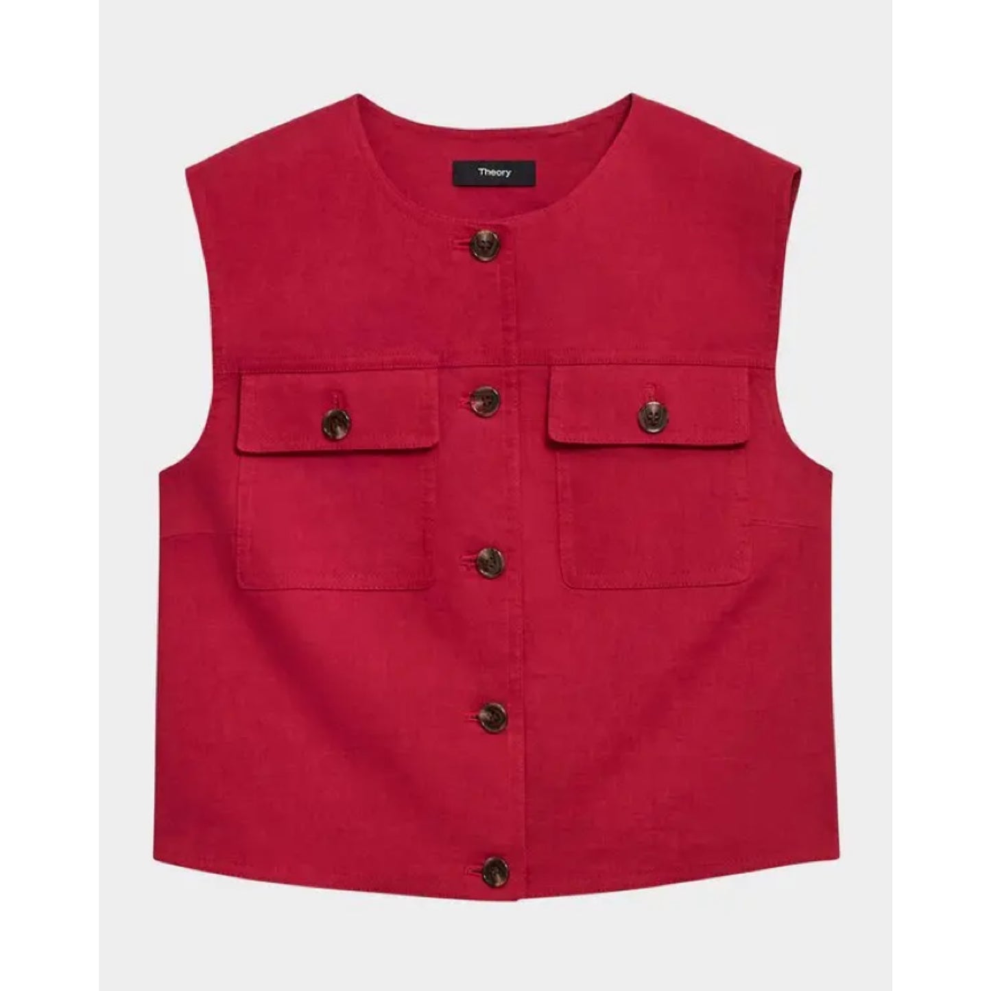 Theory Linen Blend Vest