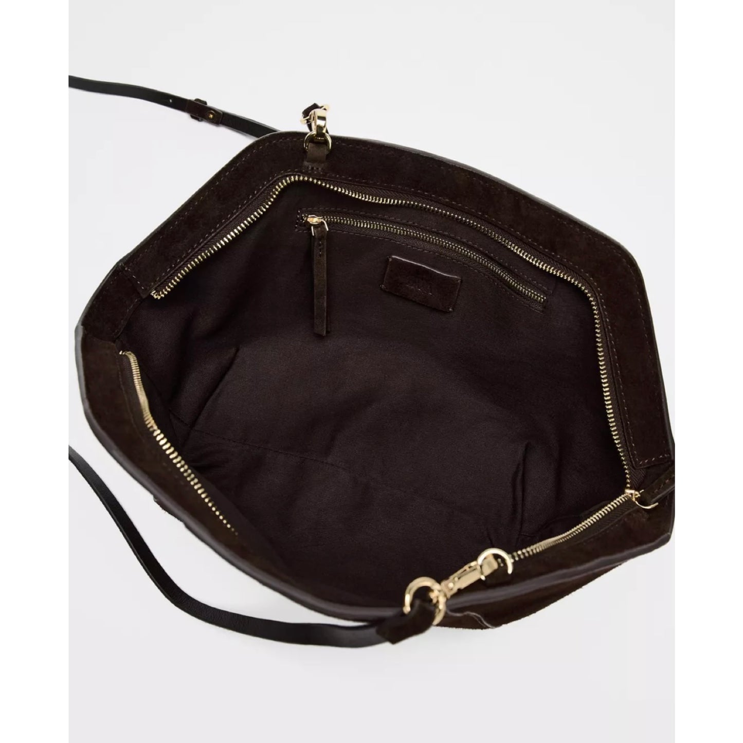 Zara Suede Crossbody Bag