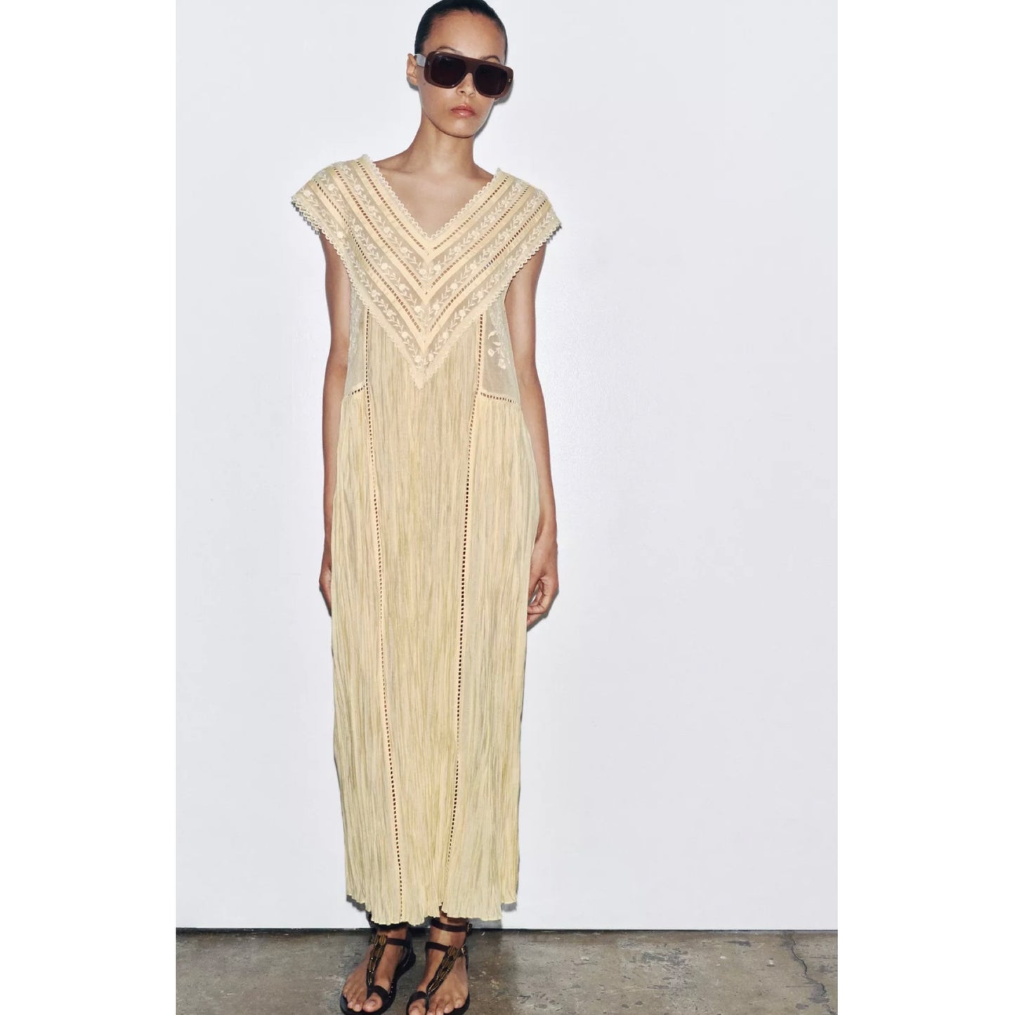 Zara Collection Pleated Dress