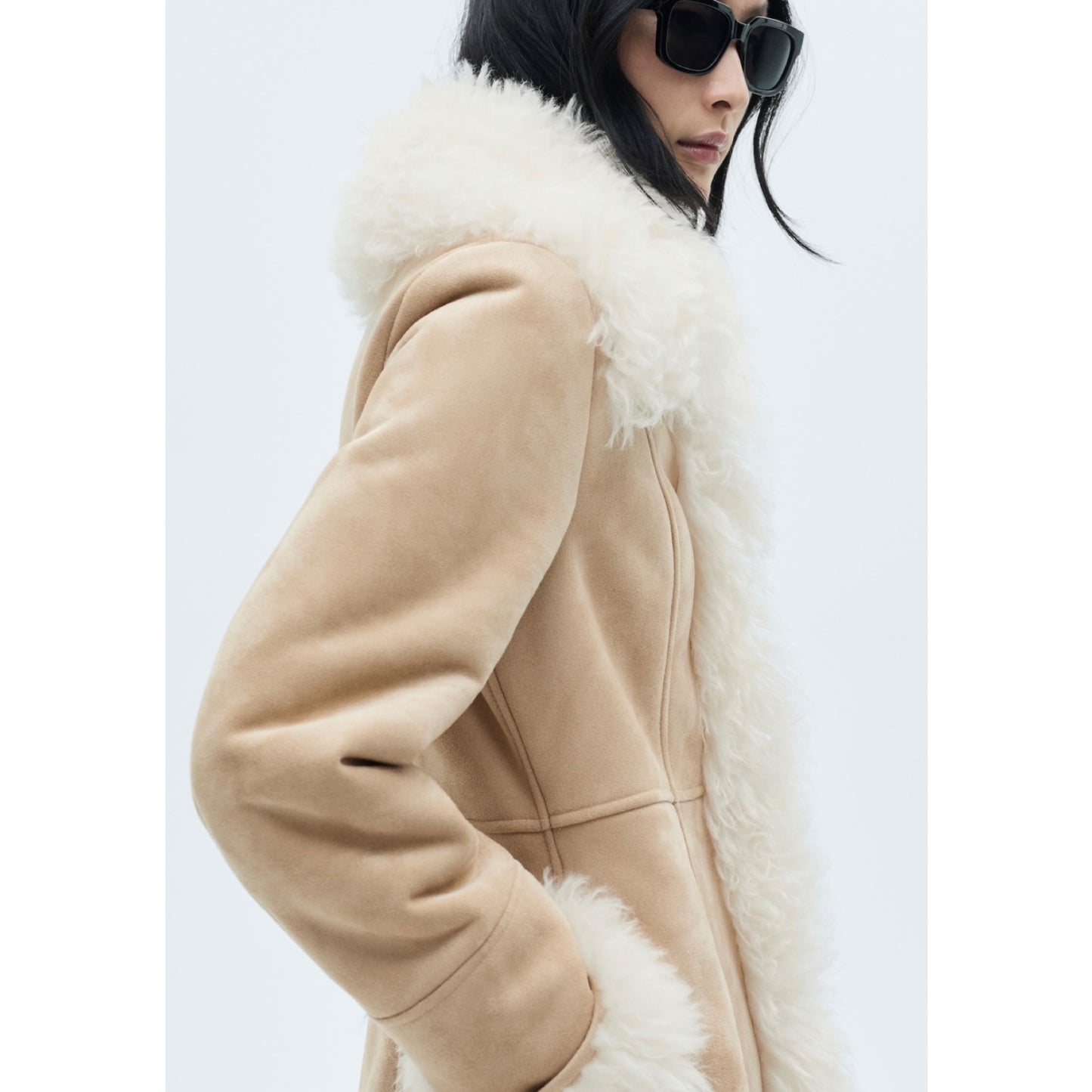 Mango Shearling Coat