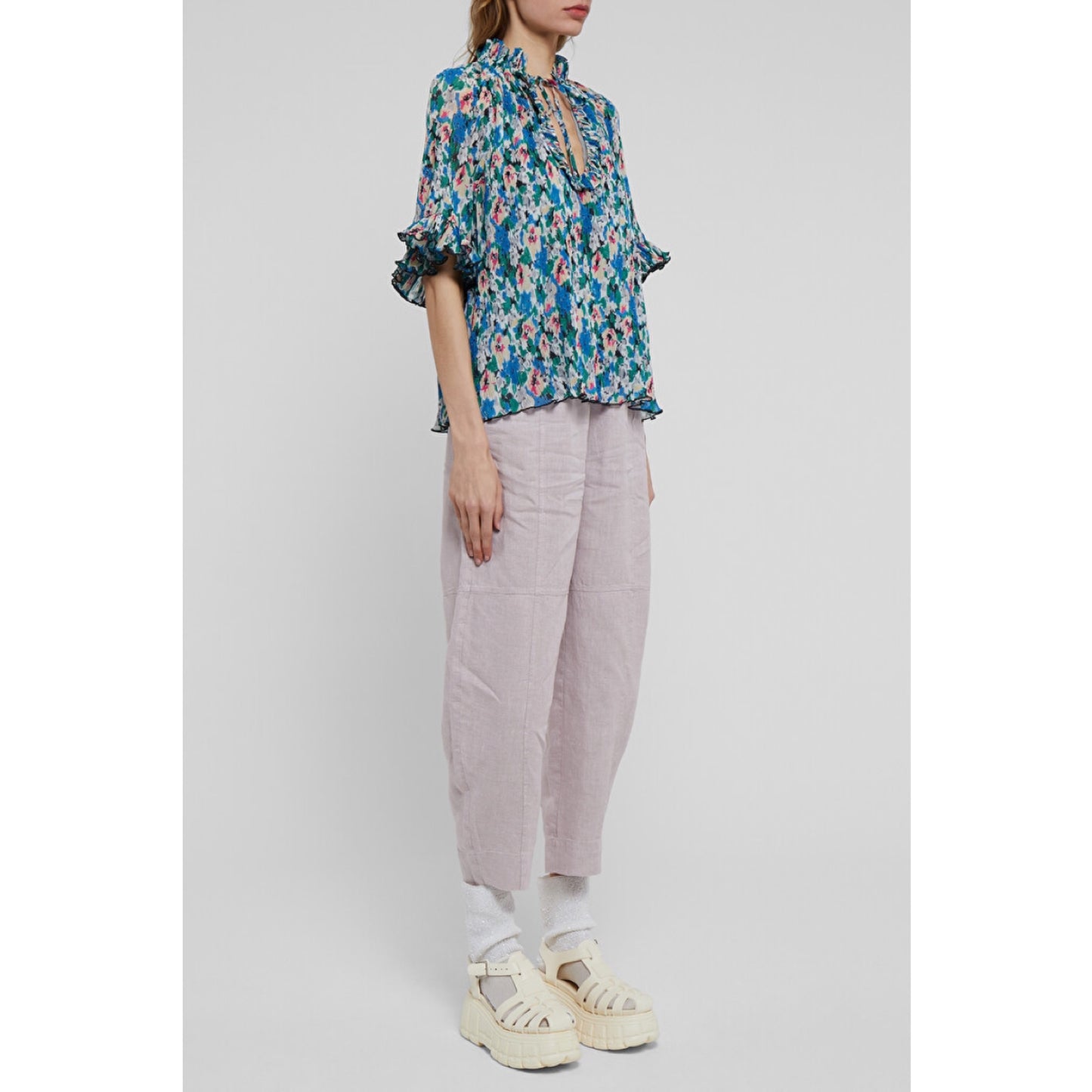 Ganni Floral Blouse
