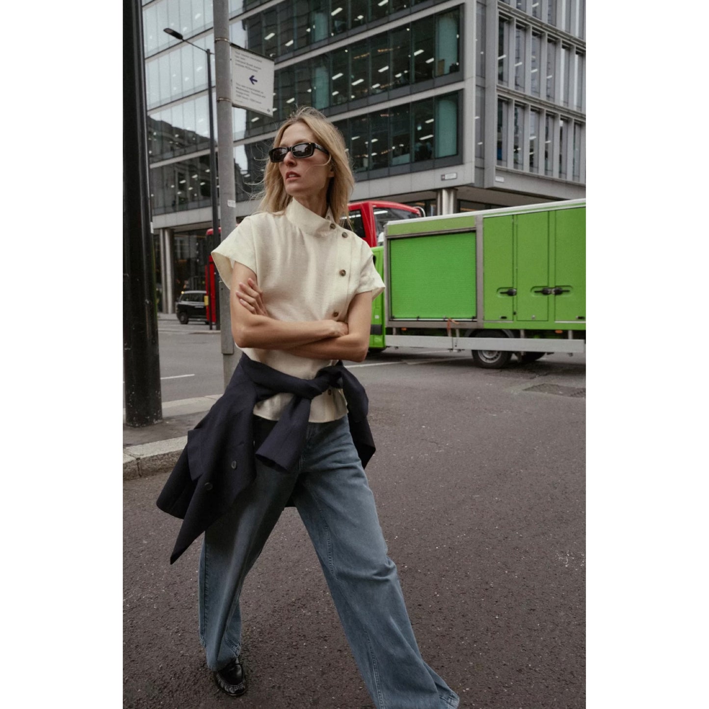 Zara Contrast Top