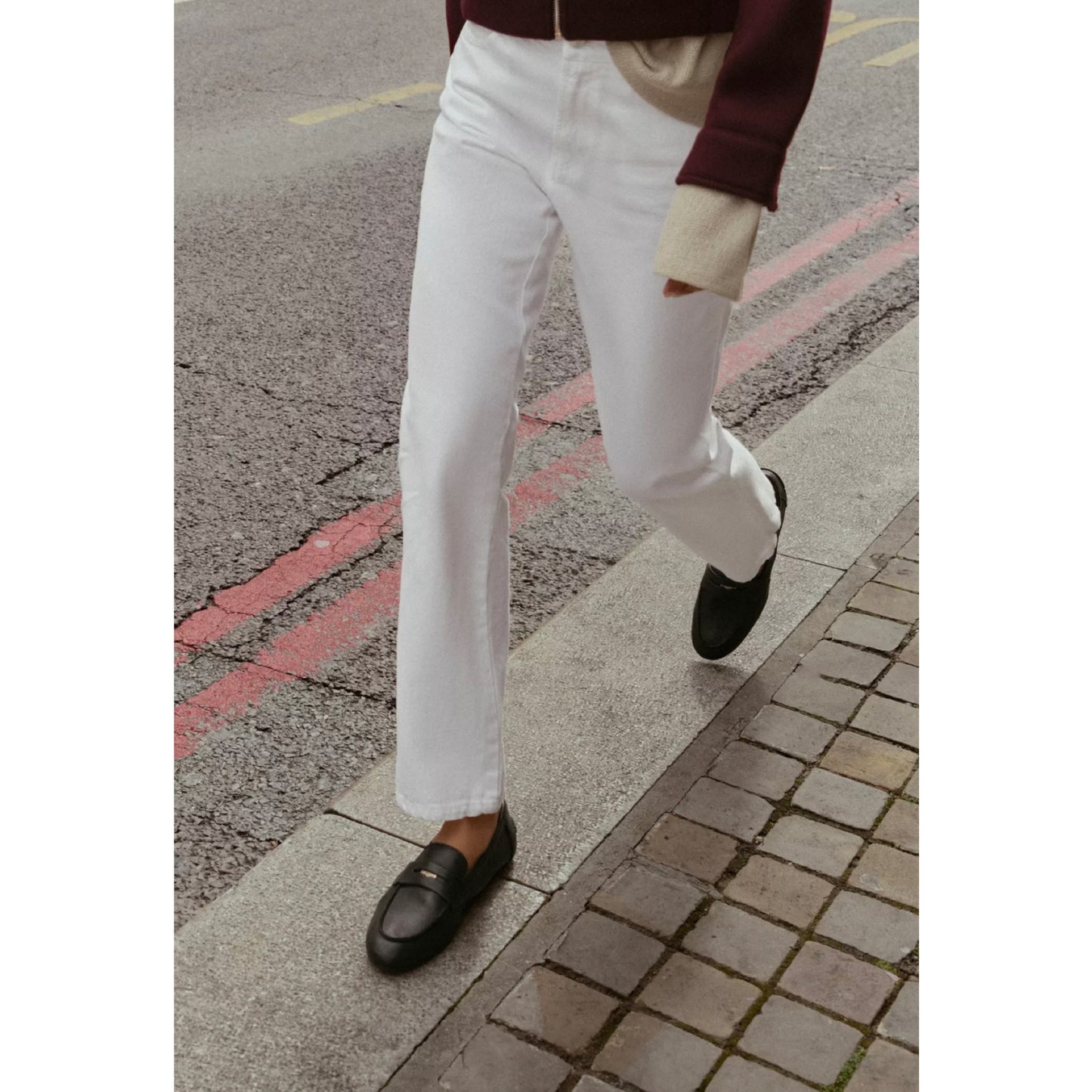 Zara Leather Penny Loafers