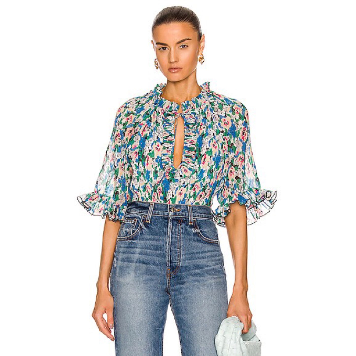 Ganni Floral Blouse