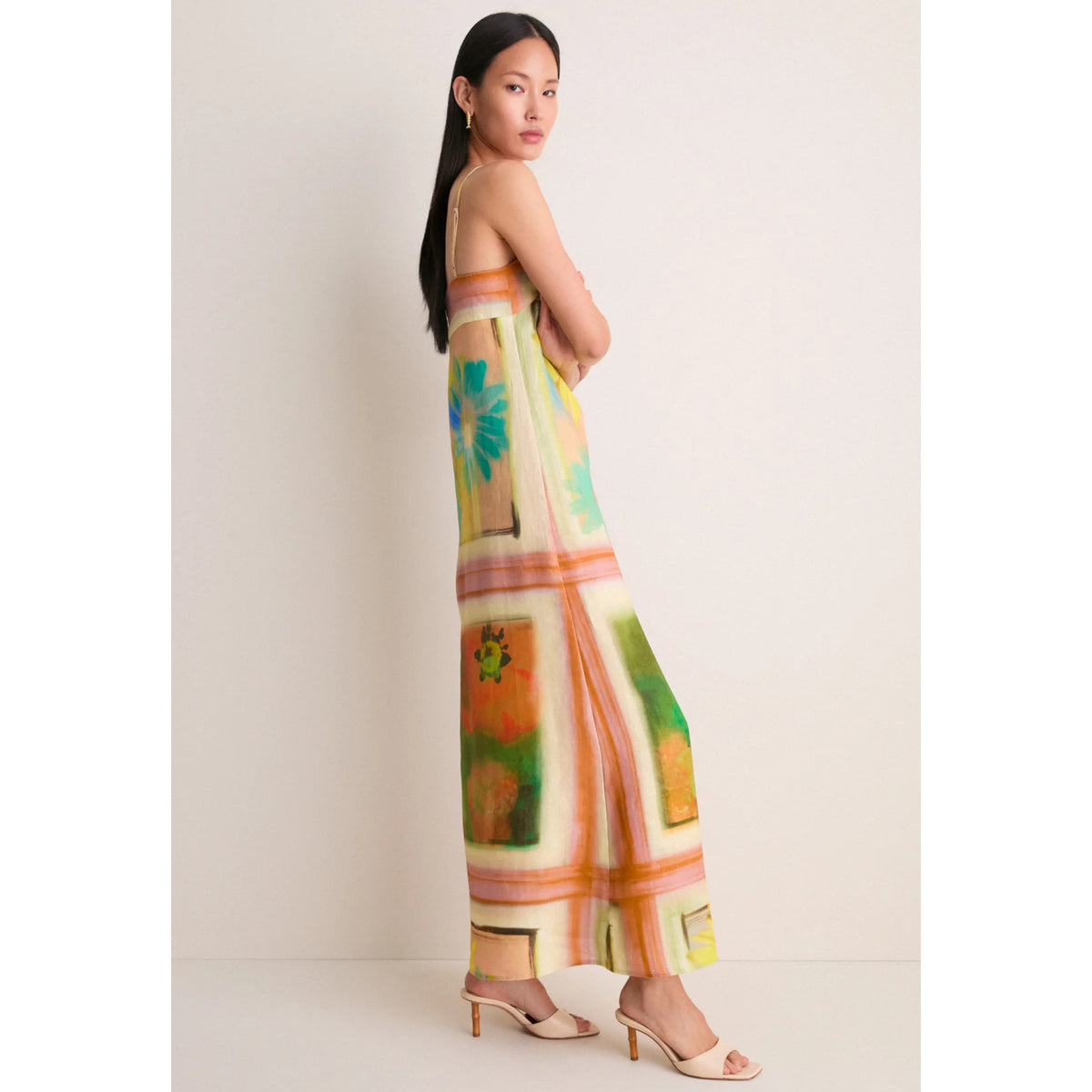 STAUD Linen Dress