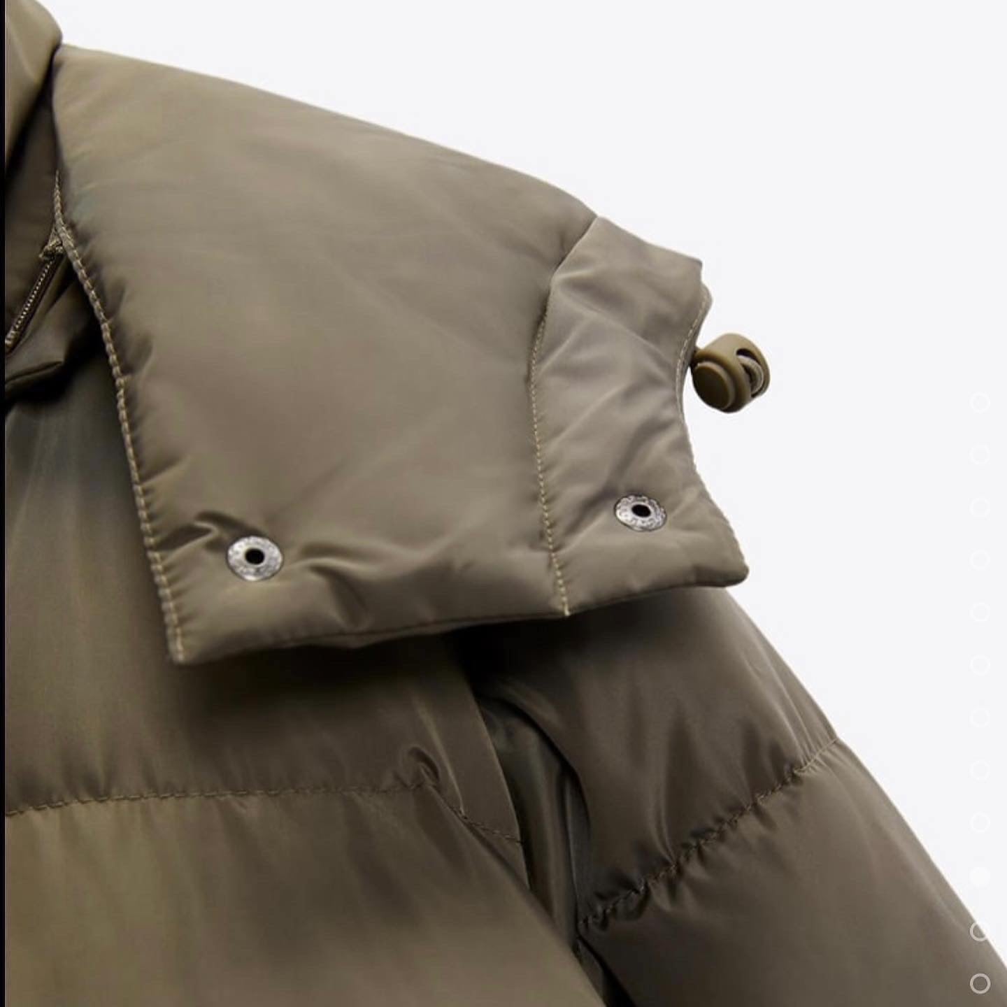 Zara Down Puffer Coat in Mink