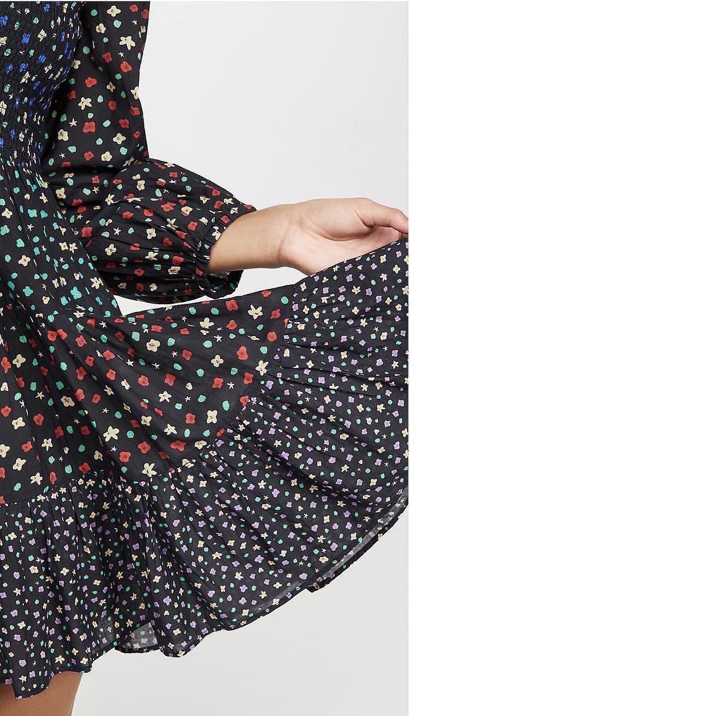 Rixo Floral Print Dress
