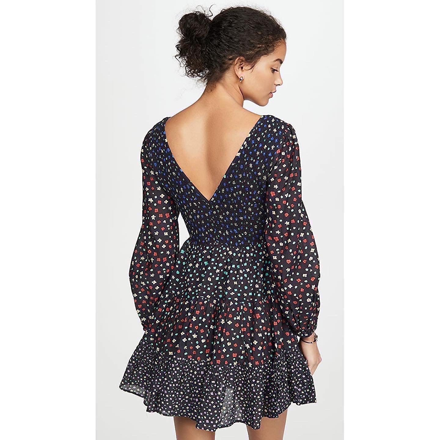 Rixo Floral Print Dress