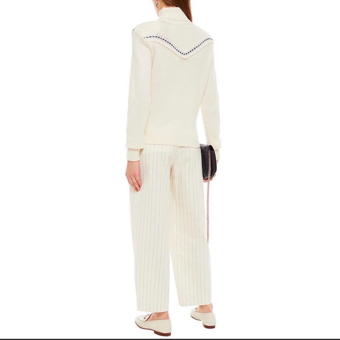 Rodebjer Merino Wool Sweater in Ivory