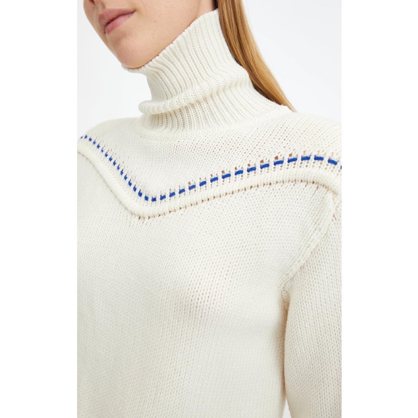 Rodebjer Merino Wool Sweater in Ivory