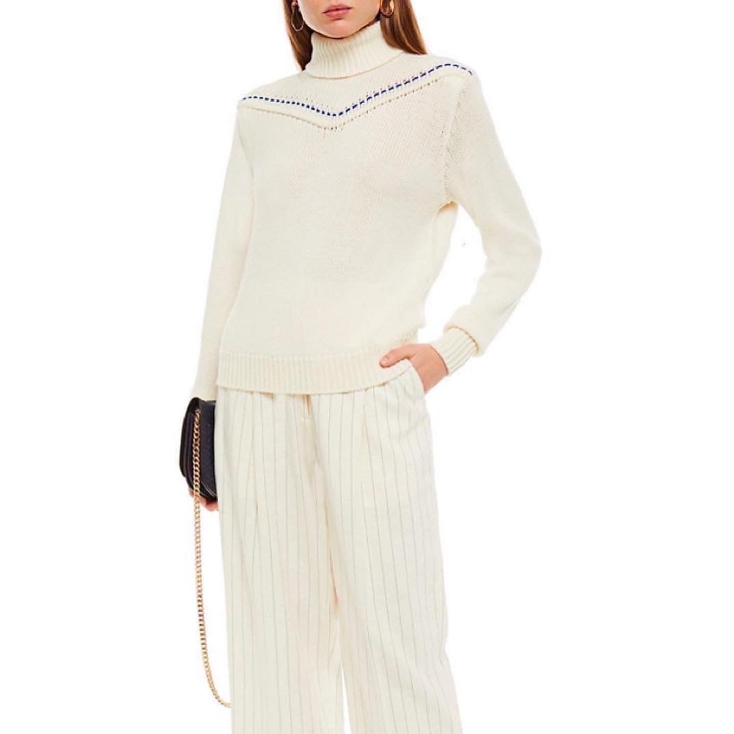 Rodebjer Merino Wool Sweater in Ivory
