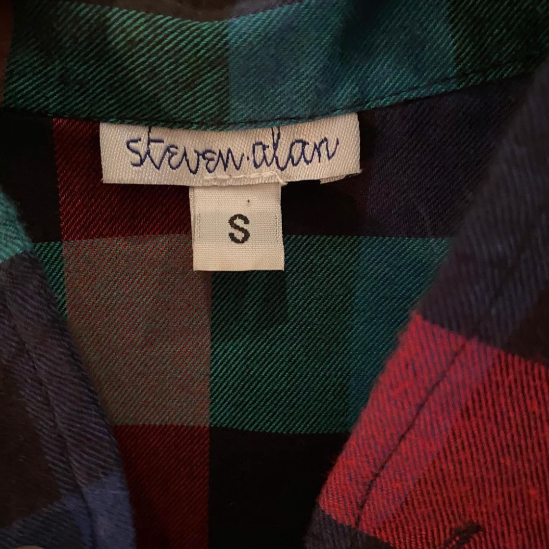 Steven Alan Plaid Top