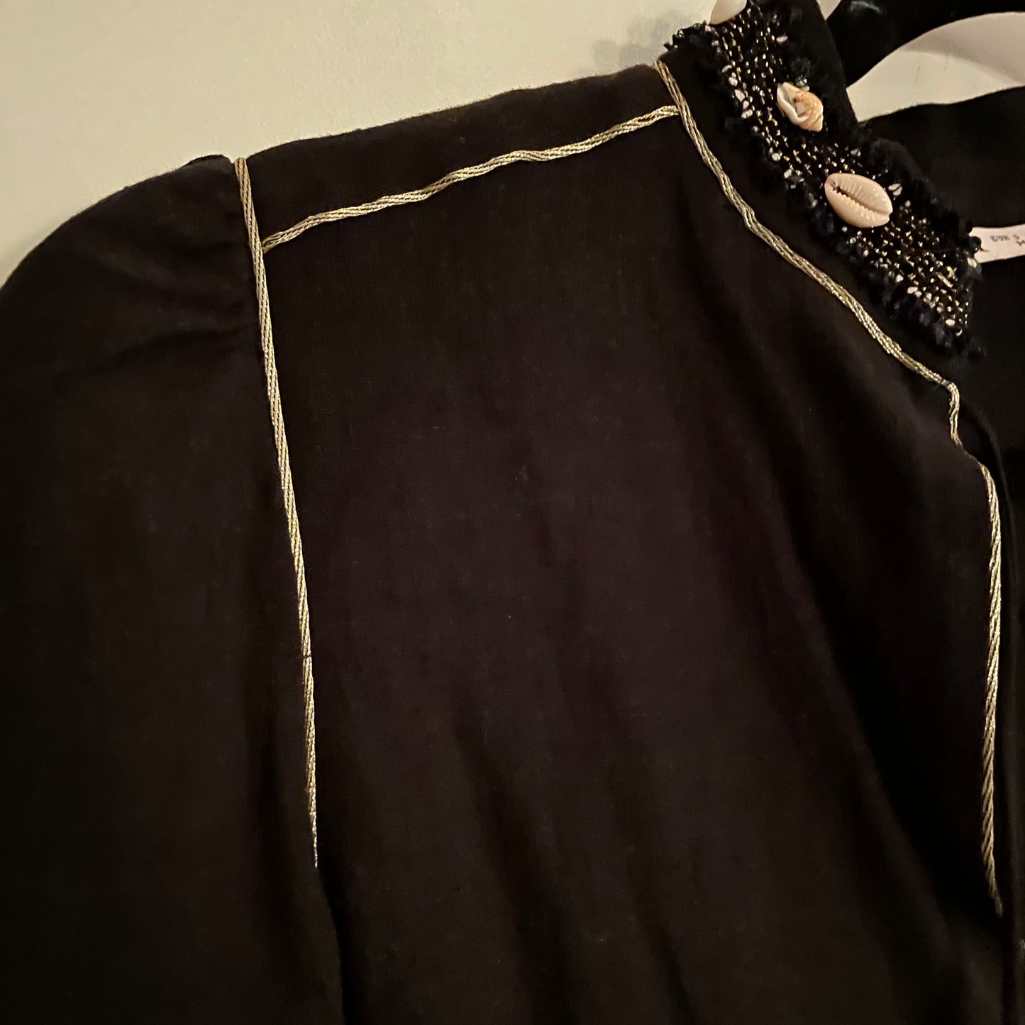 Zara Linen Maxi Dress with Shell Details