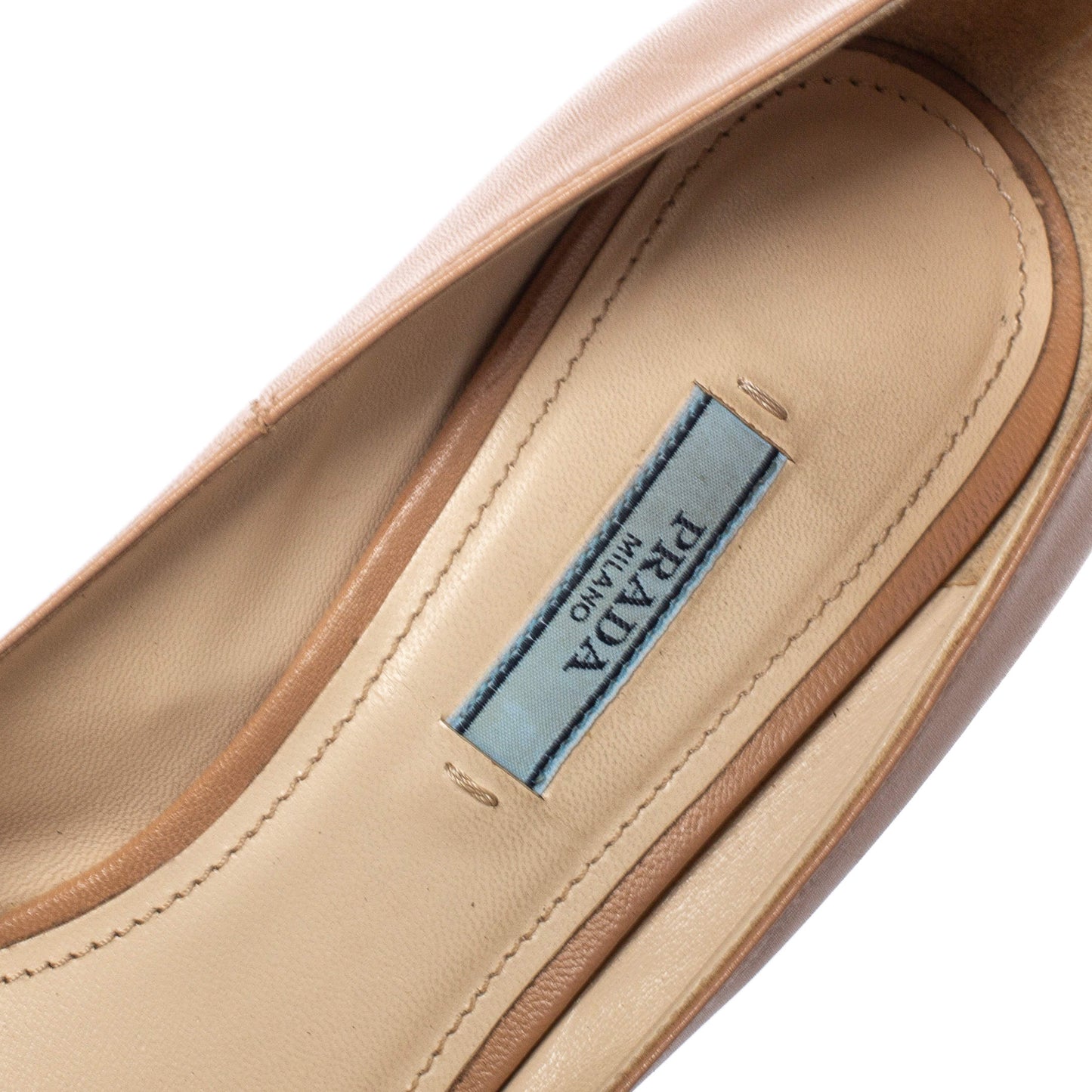 Prada Pointed Toe Saffiano Pump