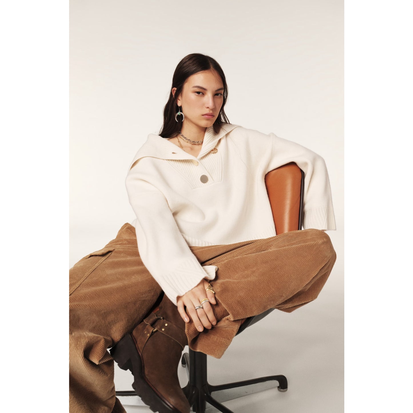 Ba&sh Cream Sweater
