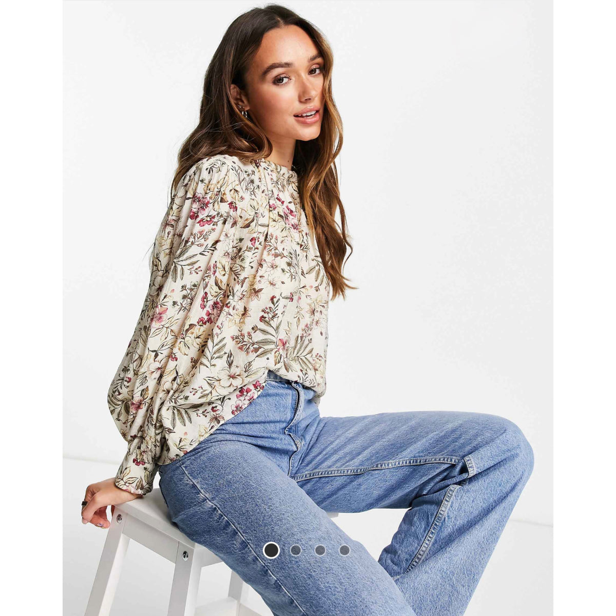 Mango Floral Blouse