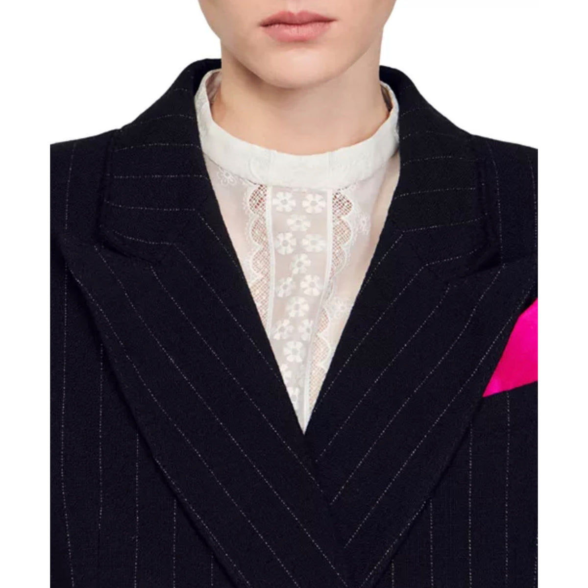 Sandro Pinstripe Blazer