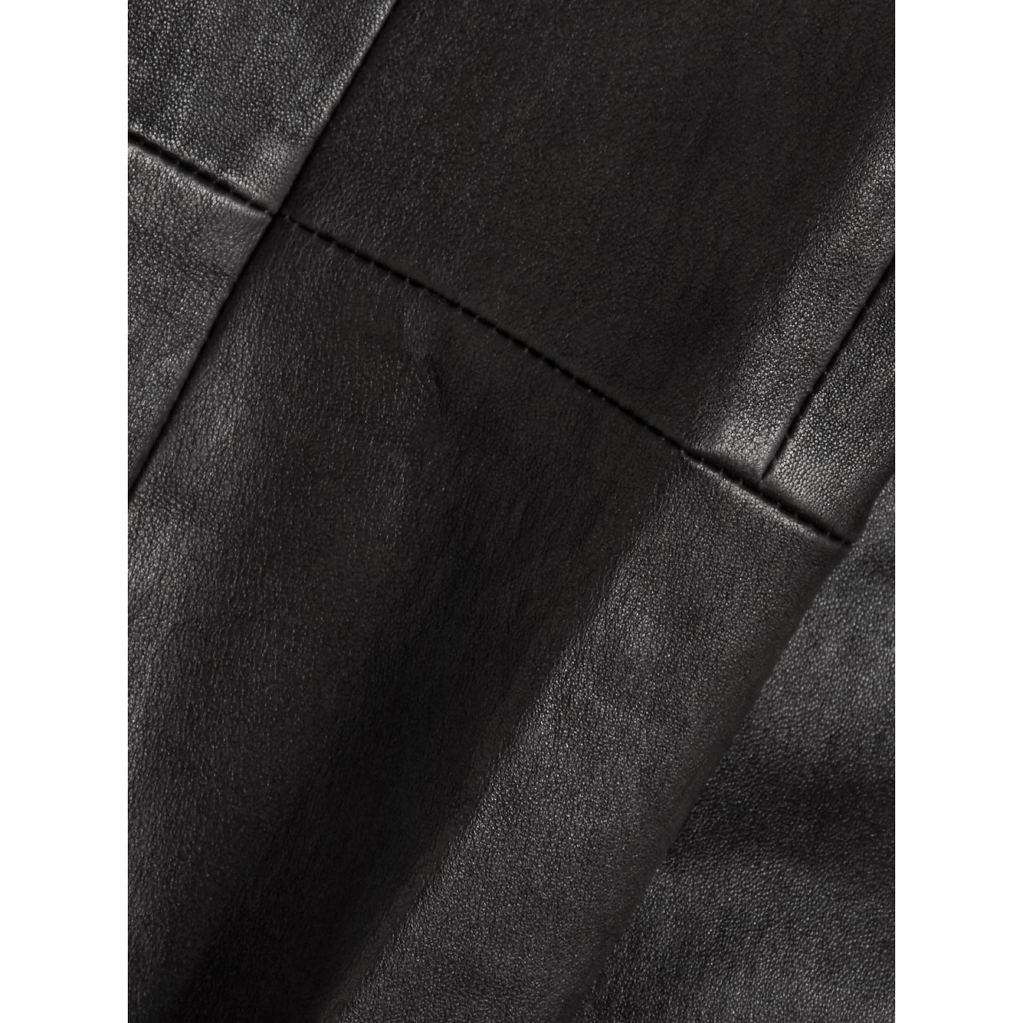 The Row Black Leather Leggings