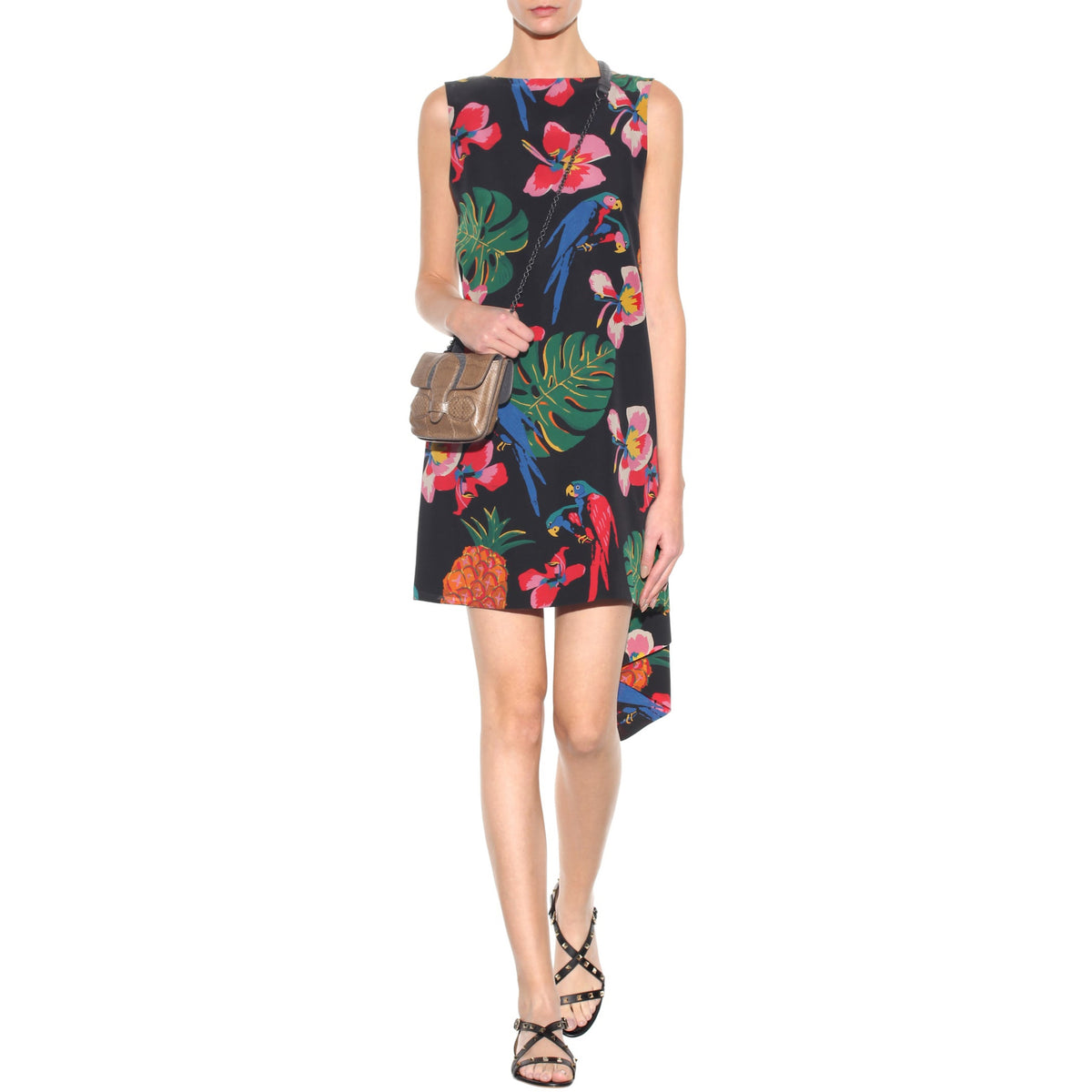 Valentino Printed Silk Dress