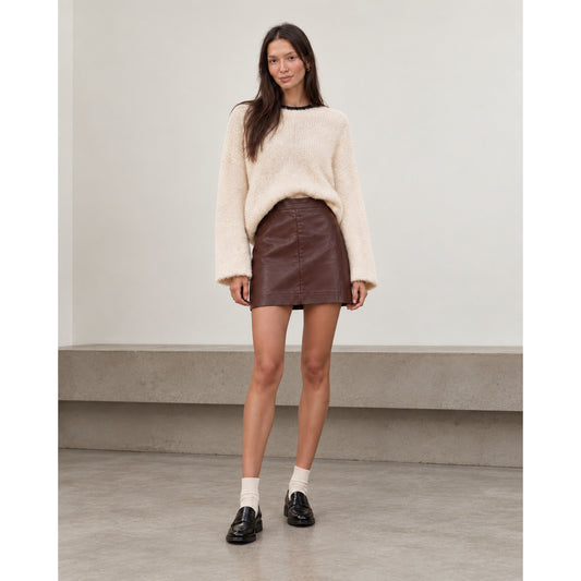 Helmut Lang Leather Skirt