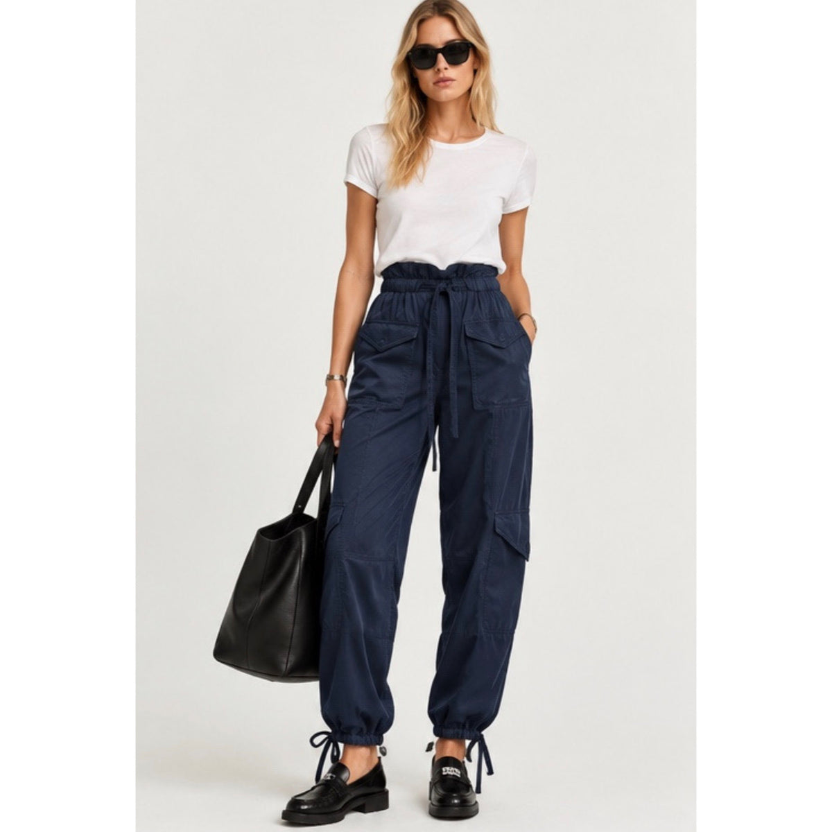 Ganni Satin Cargo Pants