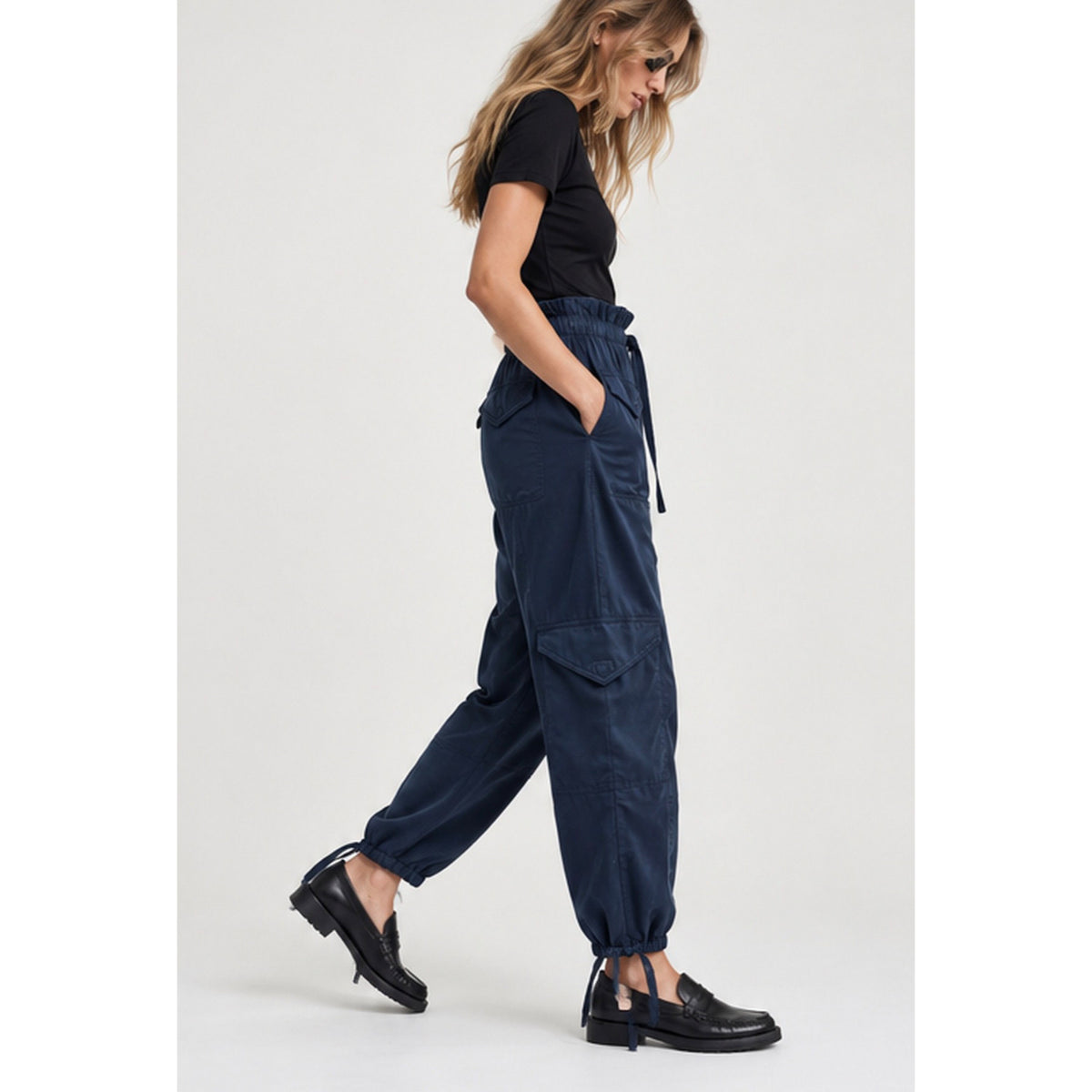 Ganni Satin Cargo Pants